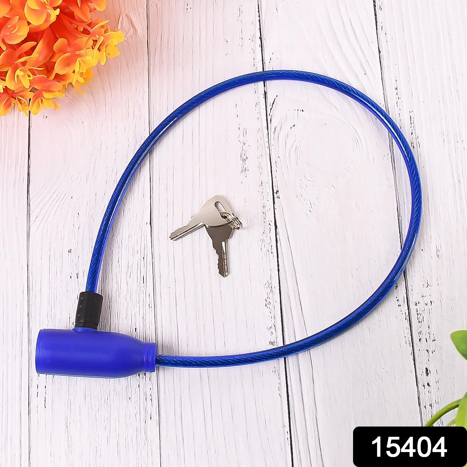 Heavy Duty Multipurpose Steel Cable Safety Lock with 2 Keys (1 Pc) - Image 2