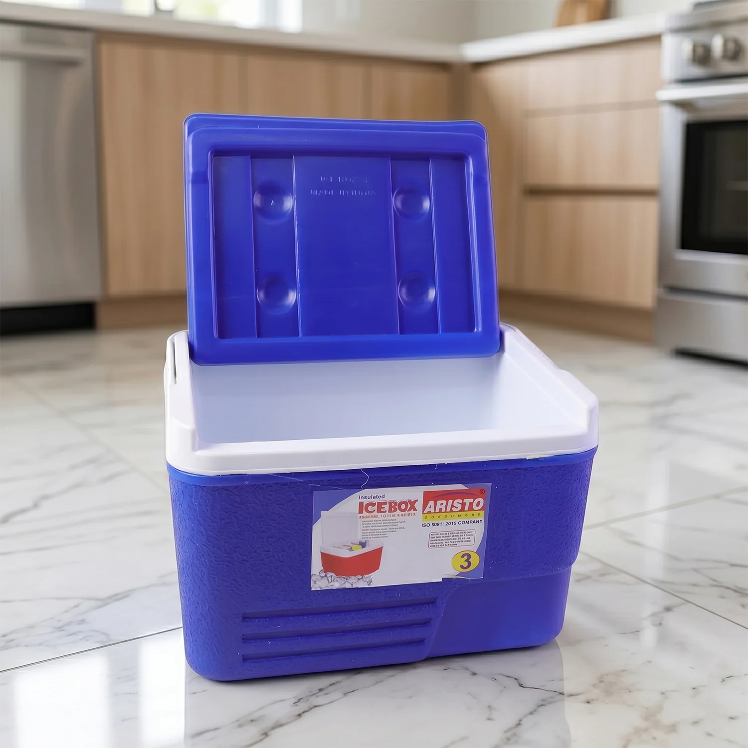 Heavy Duty Insulated Ice Box (1 Pc, Blue / 3Ltr) - Image 4
