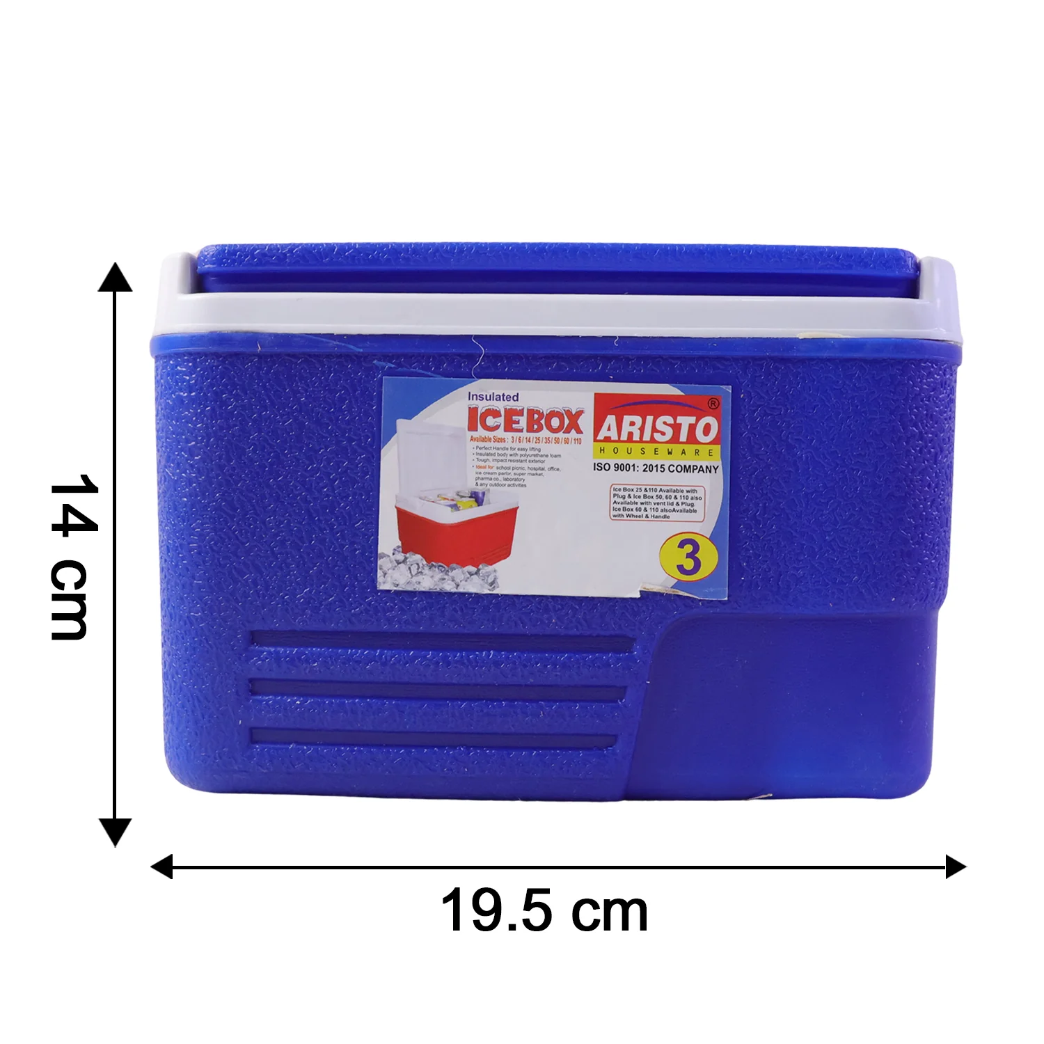Heavy Duty Insulated Ice Box (1 Pc, Blue / 3Ltr) - Image 6