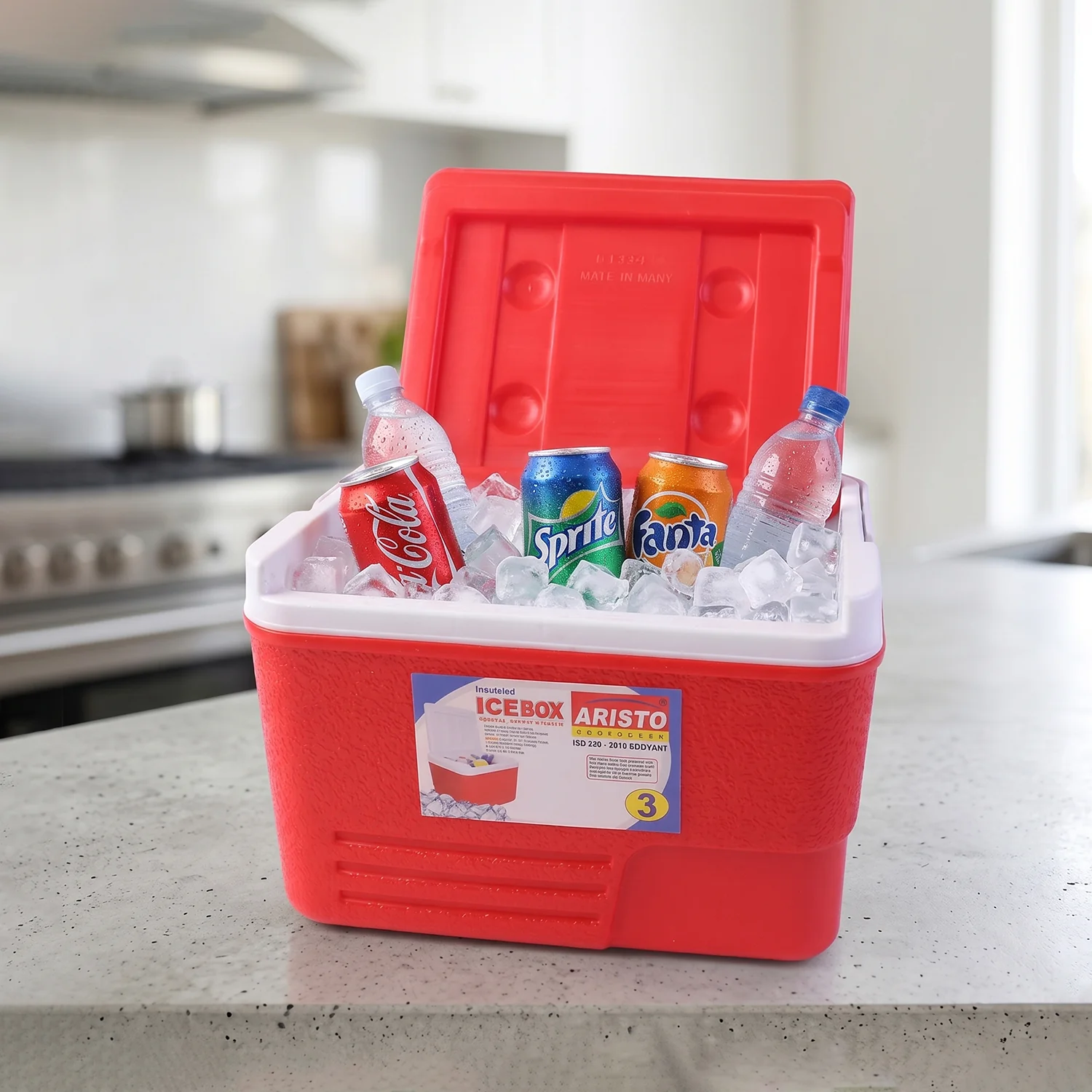 Heavy Duty Insulated Ice Box (1 Pc, Red / 3Ltr) - Image 8