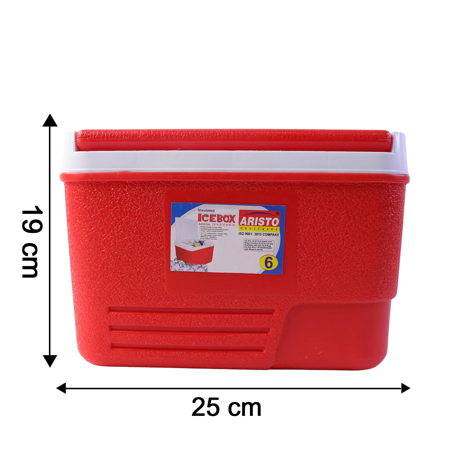 Heavy Duty Insulated Ice Box (1 Pc, Red / 6Ltr) - Image 6
