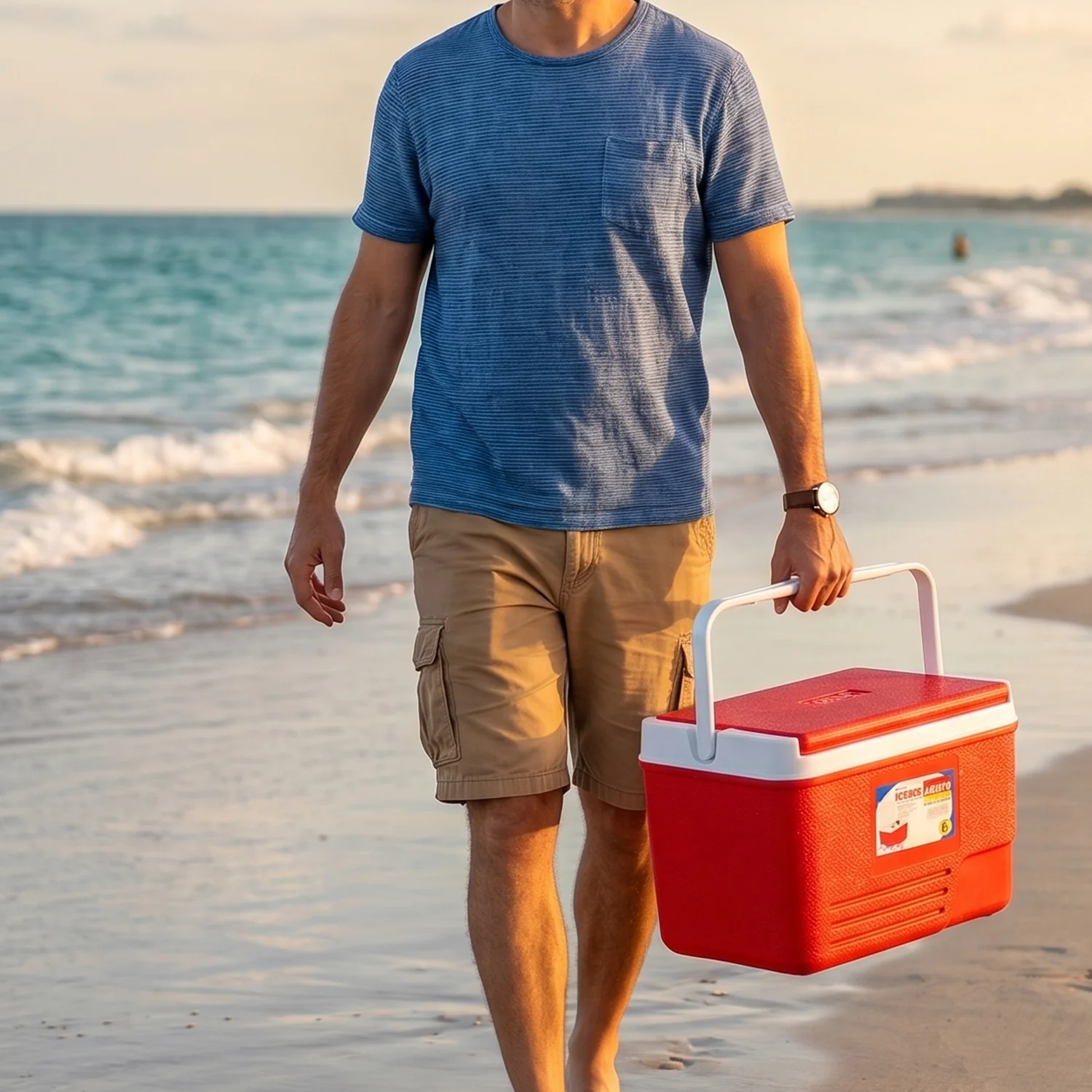Heavy Duty Insulated Ice Box (1 Pc, Red / 6Ltr) - Image 7