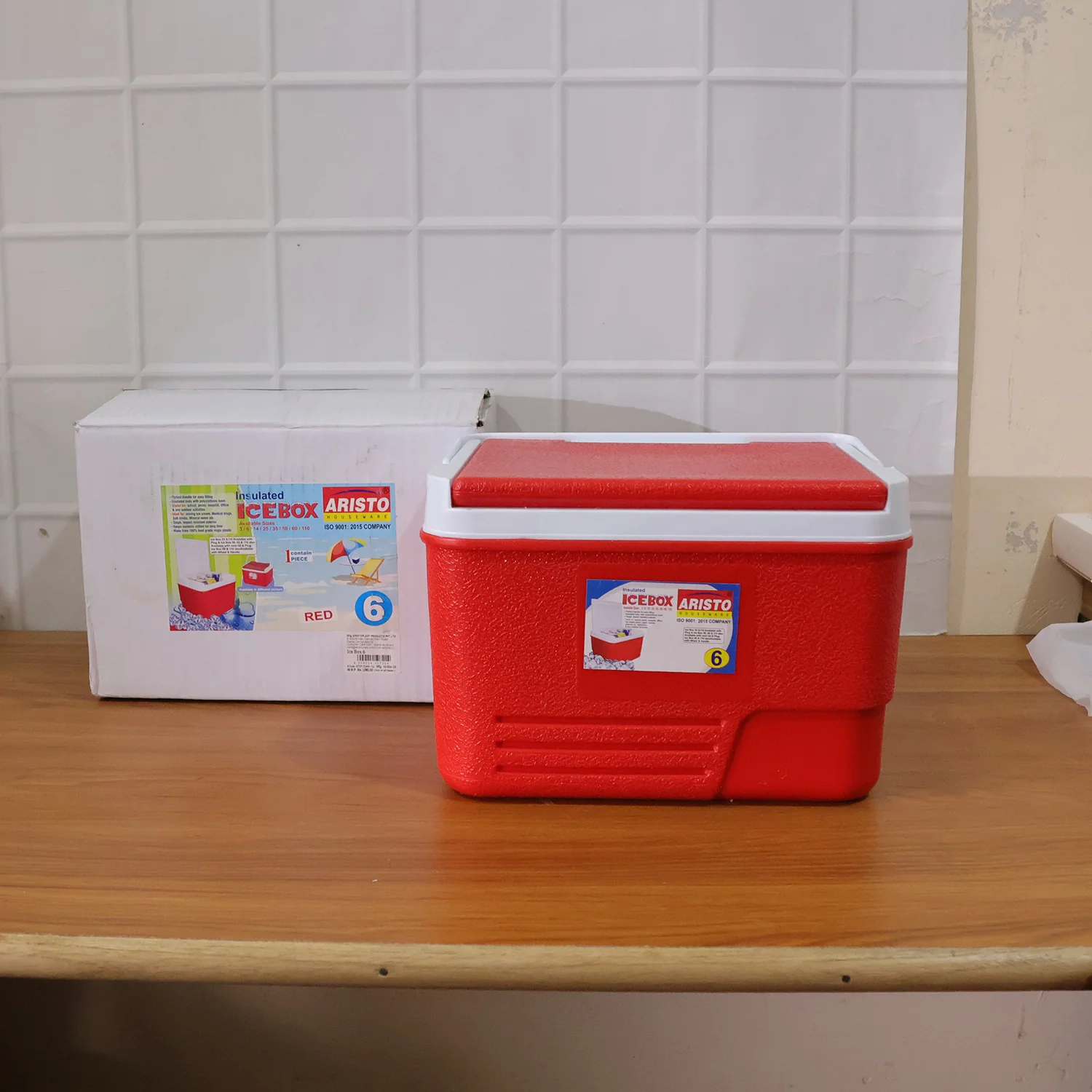 Heavy Duty Insulated Ice Box (1 Pc, Red / 6Ltr) - Image 9