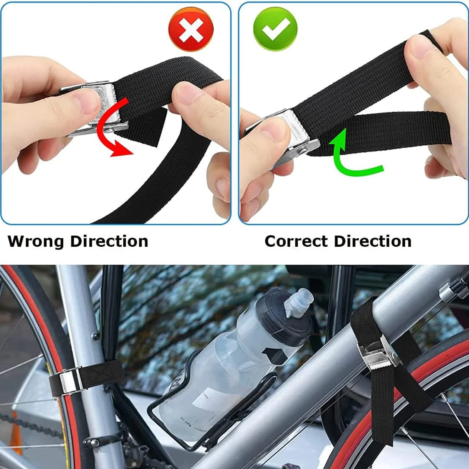 Heavy-Duty Luggage Tie Down Strap Set – (2 Pc / 75 cm) - Image 3