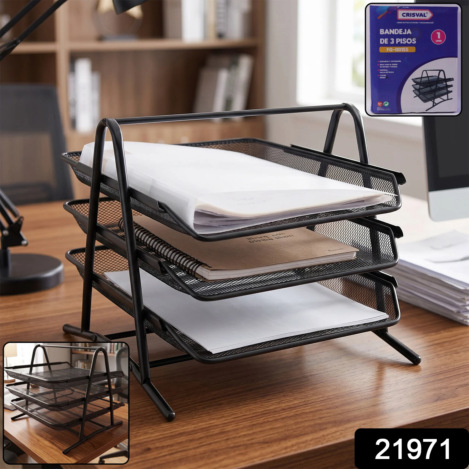 Heavy Duty Metal 3-Tier Multi Rack Stand – Durable Organizer Rack - Image 2
