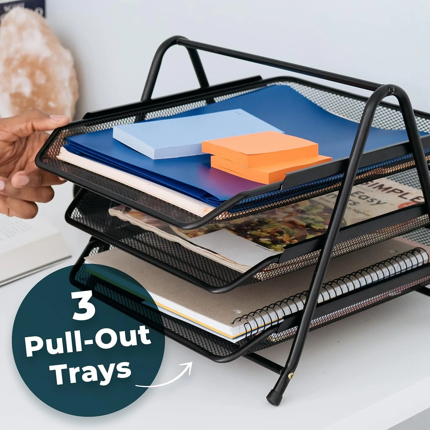Heavy Duty Metal 3-Tier Multi Rack Stand – Durable Organizer Rack - Image 3