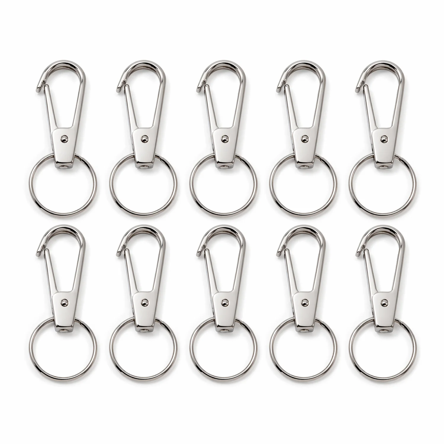 Heavy Duty Metal Keychain Clip with Key Ring, Key Clasp (1 Pc) - Image 5