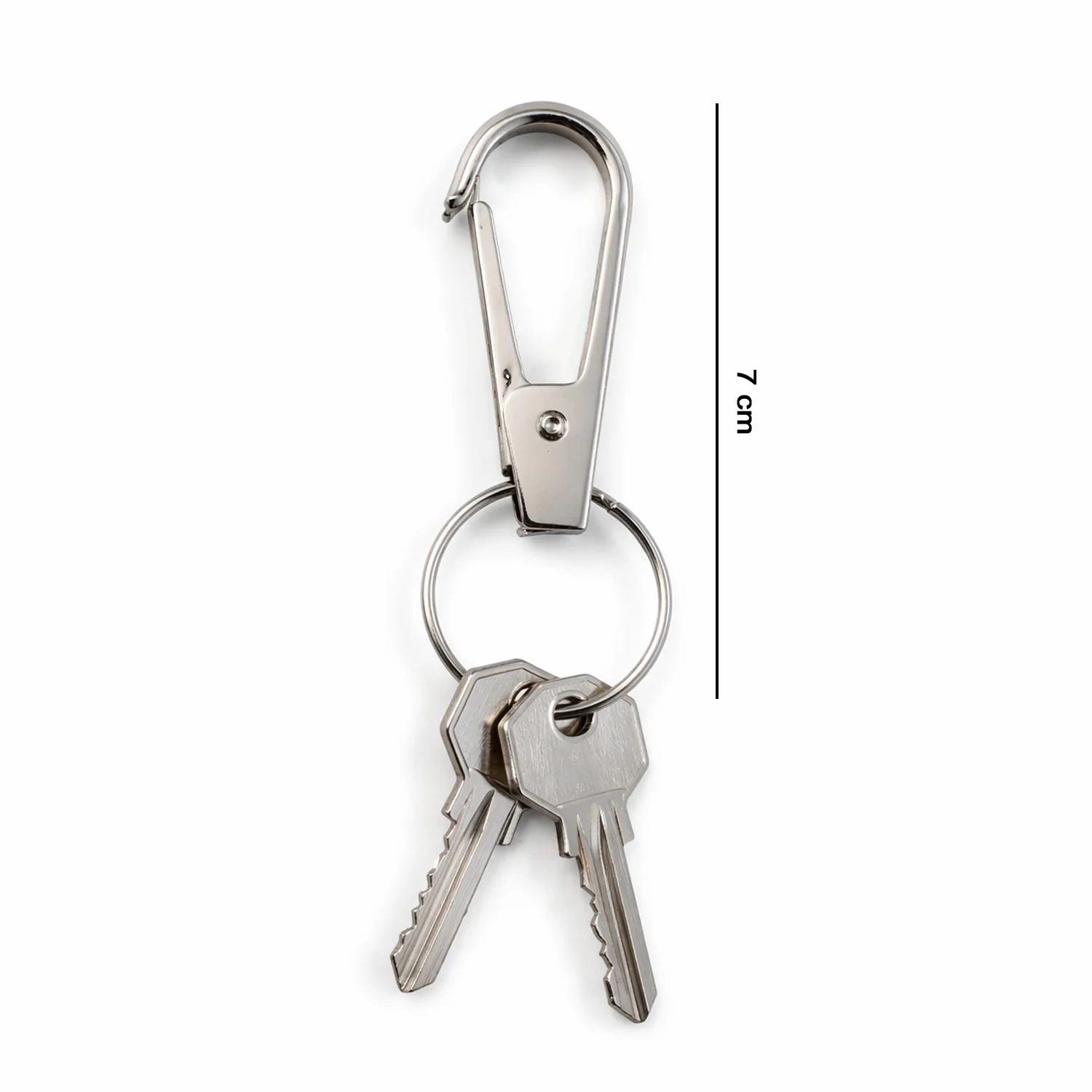Heavy Duty Metal Keychain Clip with Key Ring, Key Clasp (1 Pc) - Image 6