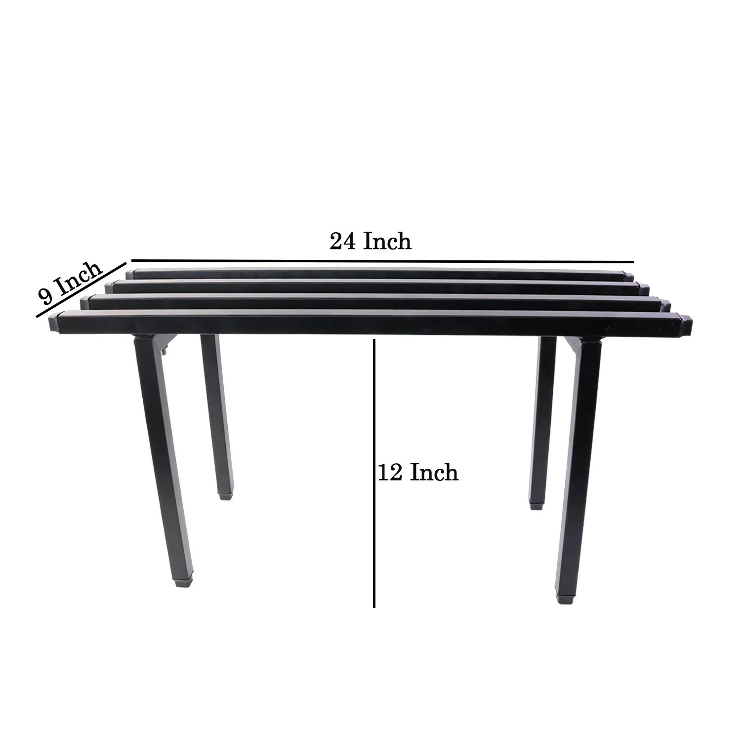 Heavy Duty Metal Rectangular Plant Stand, Flower Pot Rack for Balcony, Garden & Indoor Display - Image 6