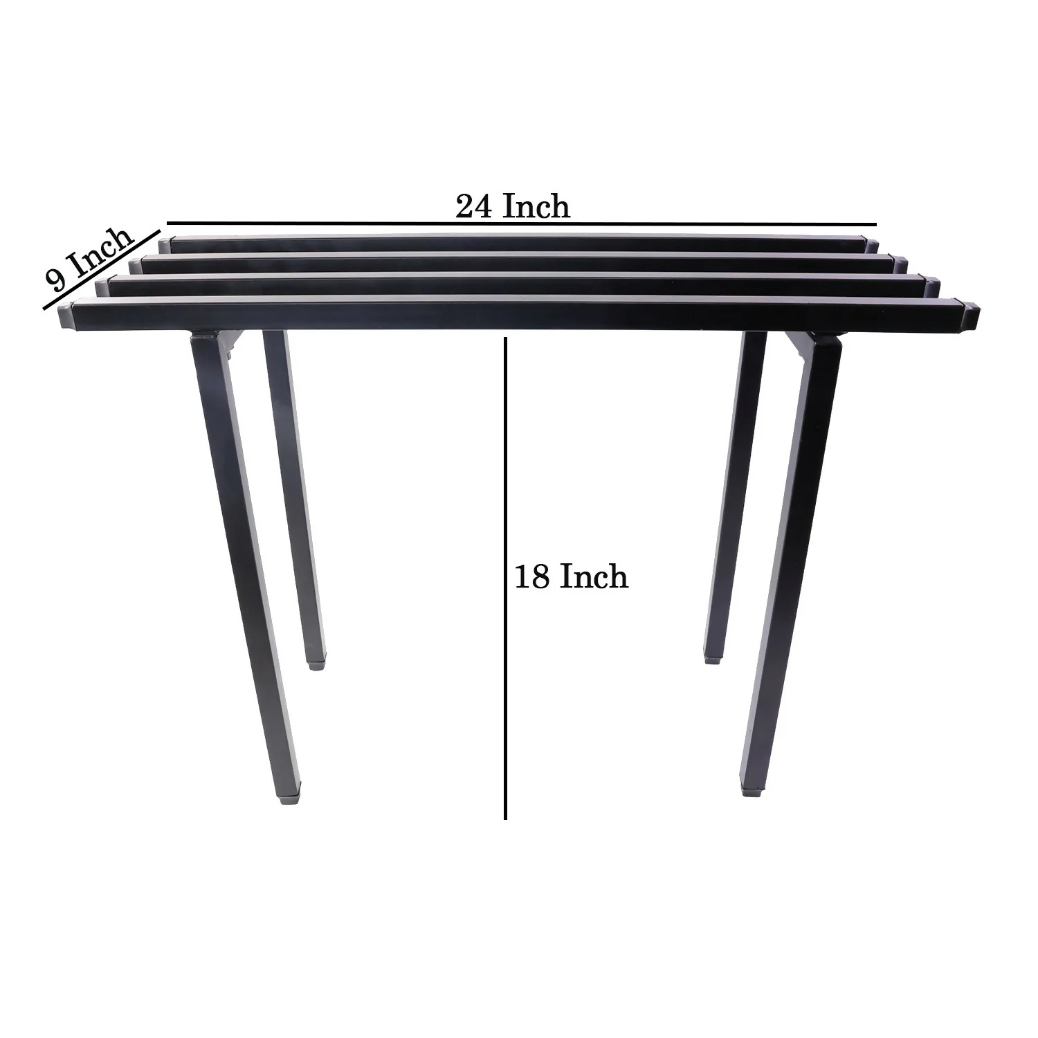 Heavy Duty Metal Rectangular Plant Stand, Flower Pot Rack for Balcony, Garden & Indoor Display - Image 7