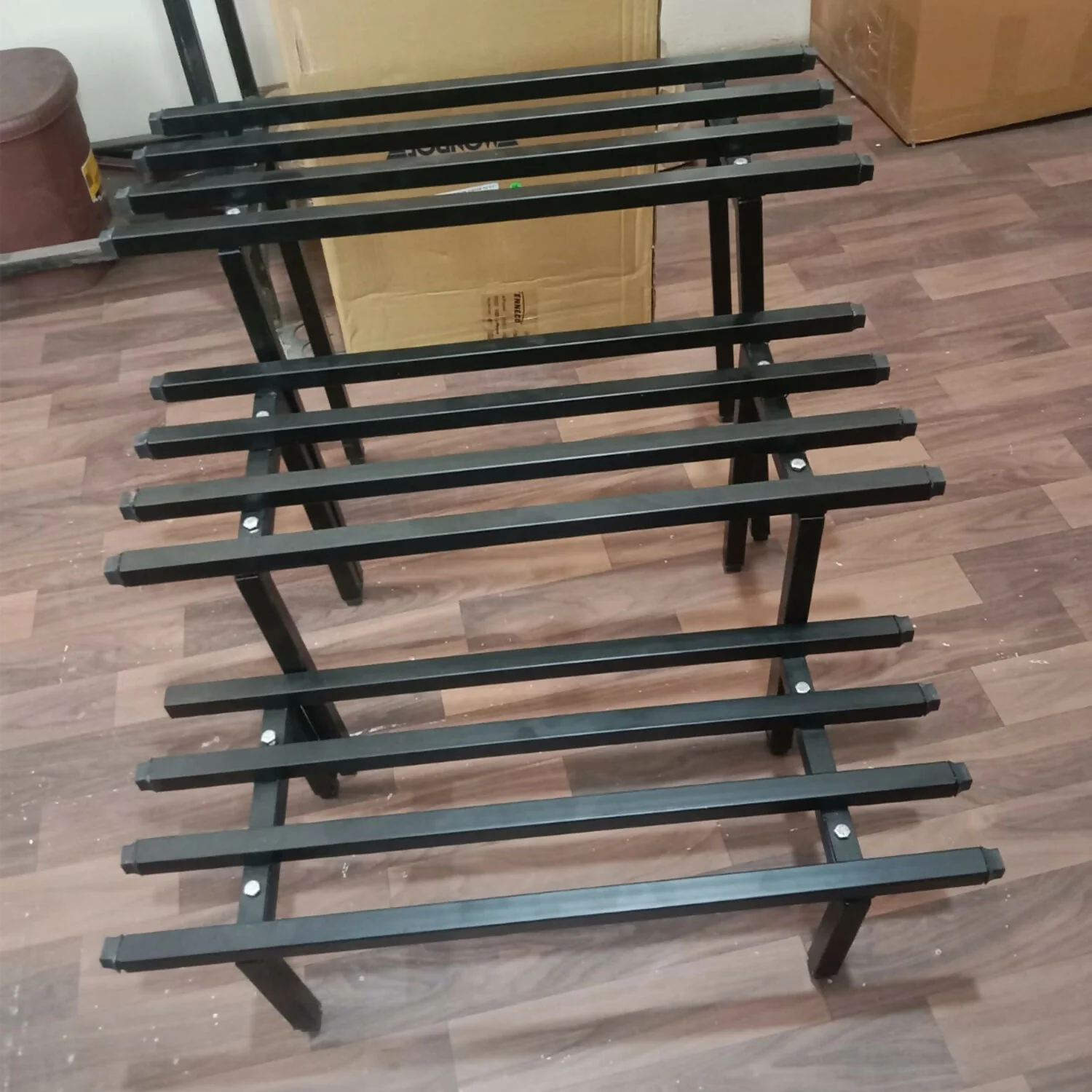 Heavy Duty Metal Rectangular Plant Stand, Flower Pot Rack for Balcony, Garden & Indoor Display - Image 9