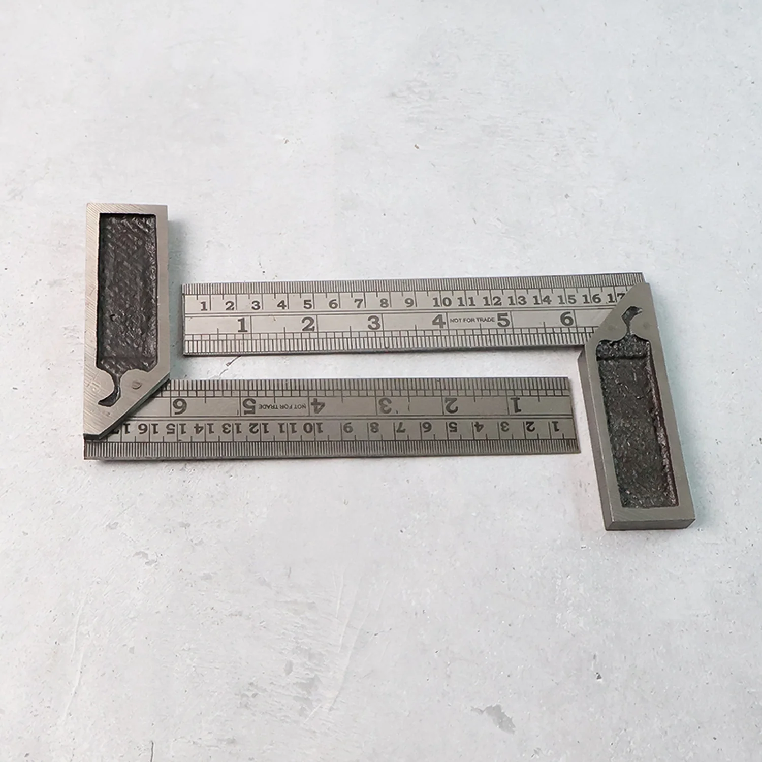 Heavy-Duty Metal Try Square Ruler Set (2 Pc) - Image 3