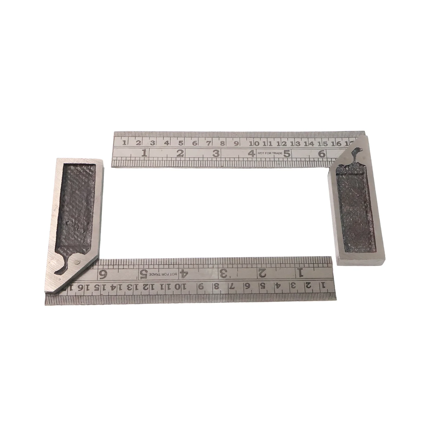 Heavy-Duty Metal Try Square Ruler Set (2 Pc) - Image 5