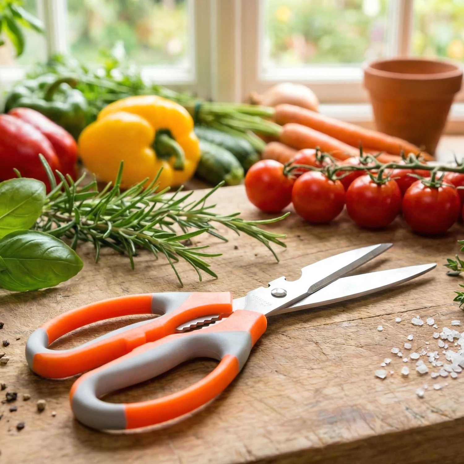 Heavy Duty Multipurpose Stainless Steel Kitchen Scissors (1 Pc) - Image 7