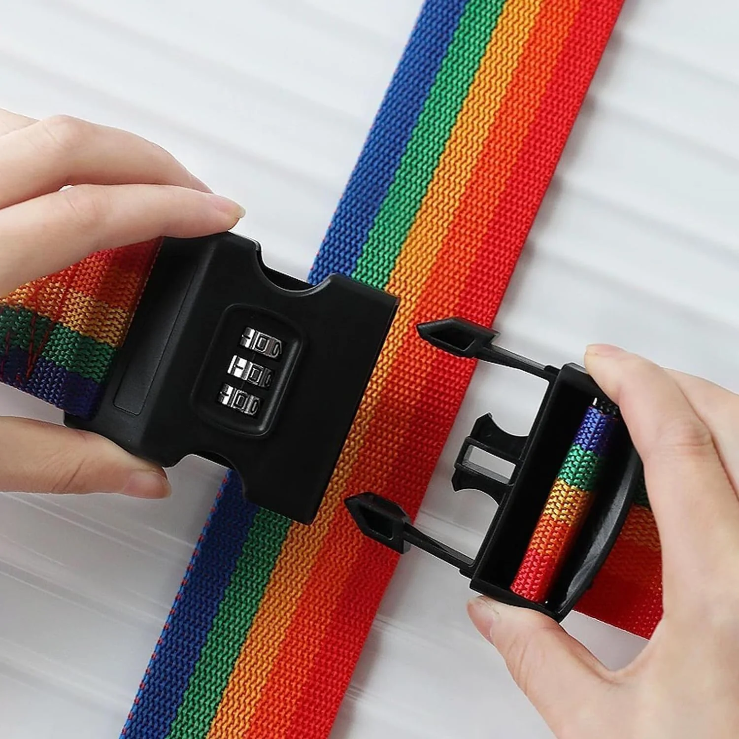 Heavy-Duty Rainbow Webbing with 3-Digit Code Lock - Image 6