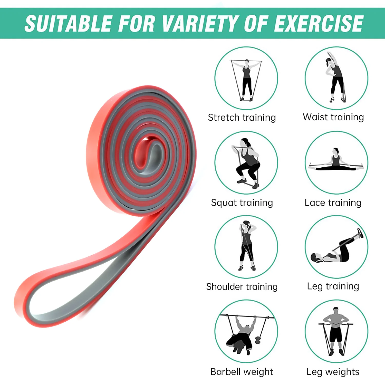 Heavy-Duty Resistance Exercise Band 2080×13 mm - Image 4
