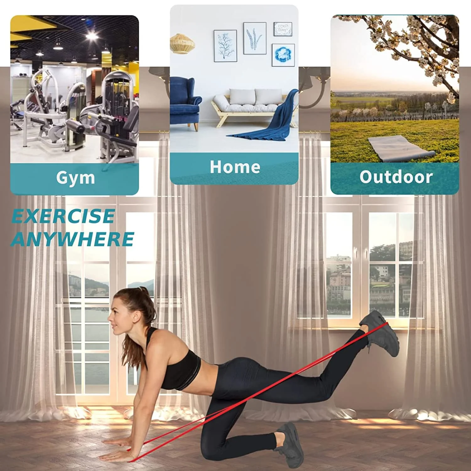 Heavy-Duty Resistance Exercise Band 2080×13 mm - Image 8