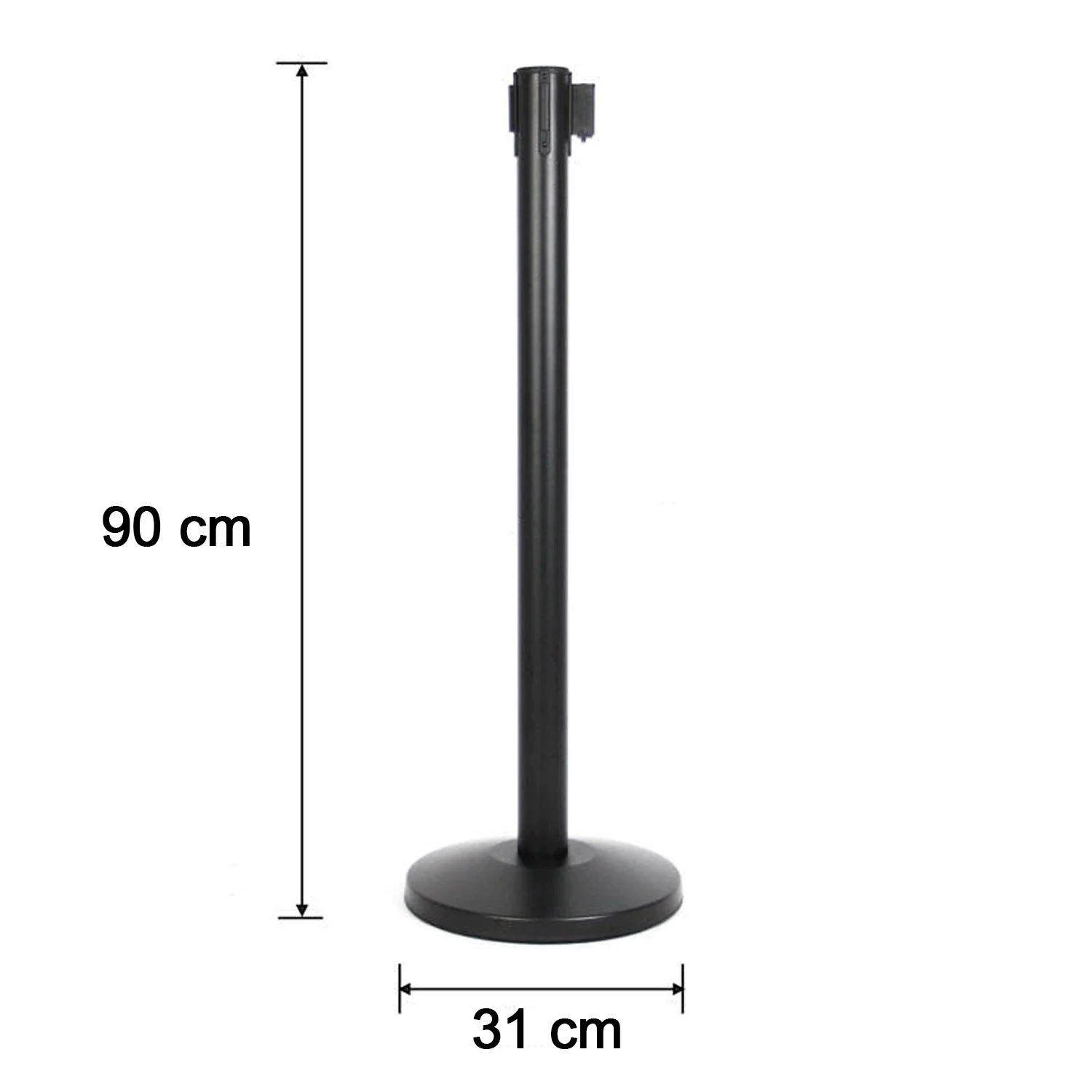 Heavy Duty Retractable Belt Crowd Control Pole with Sturdy Base – 1 Pc - Image 6
