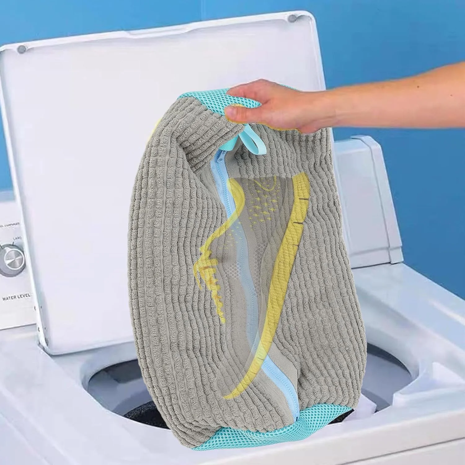 Heavy-Duty Reusable Shoe Washing Bag for Washing Machine (1 Pc) -01 - Image 4
