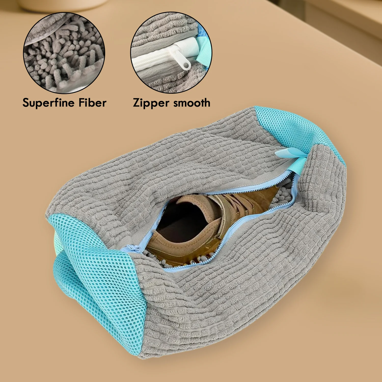 Heavy-Duty Reusable Shoe Washing Bag for Washing Machine (1 Pc) -01 - Image 7