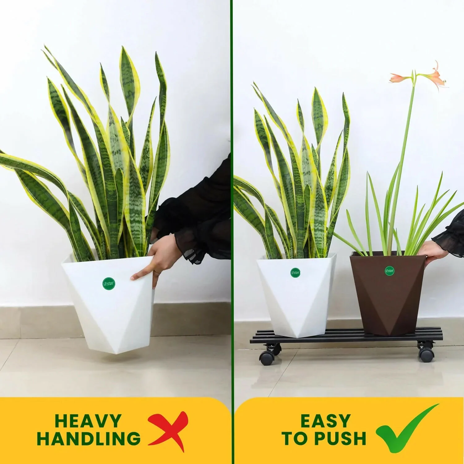 Heavy-Duty Rolling Metal Plant Stand – Mobile Garden Display Trolley - Image 4
