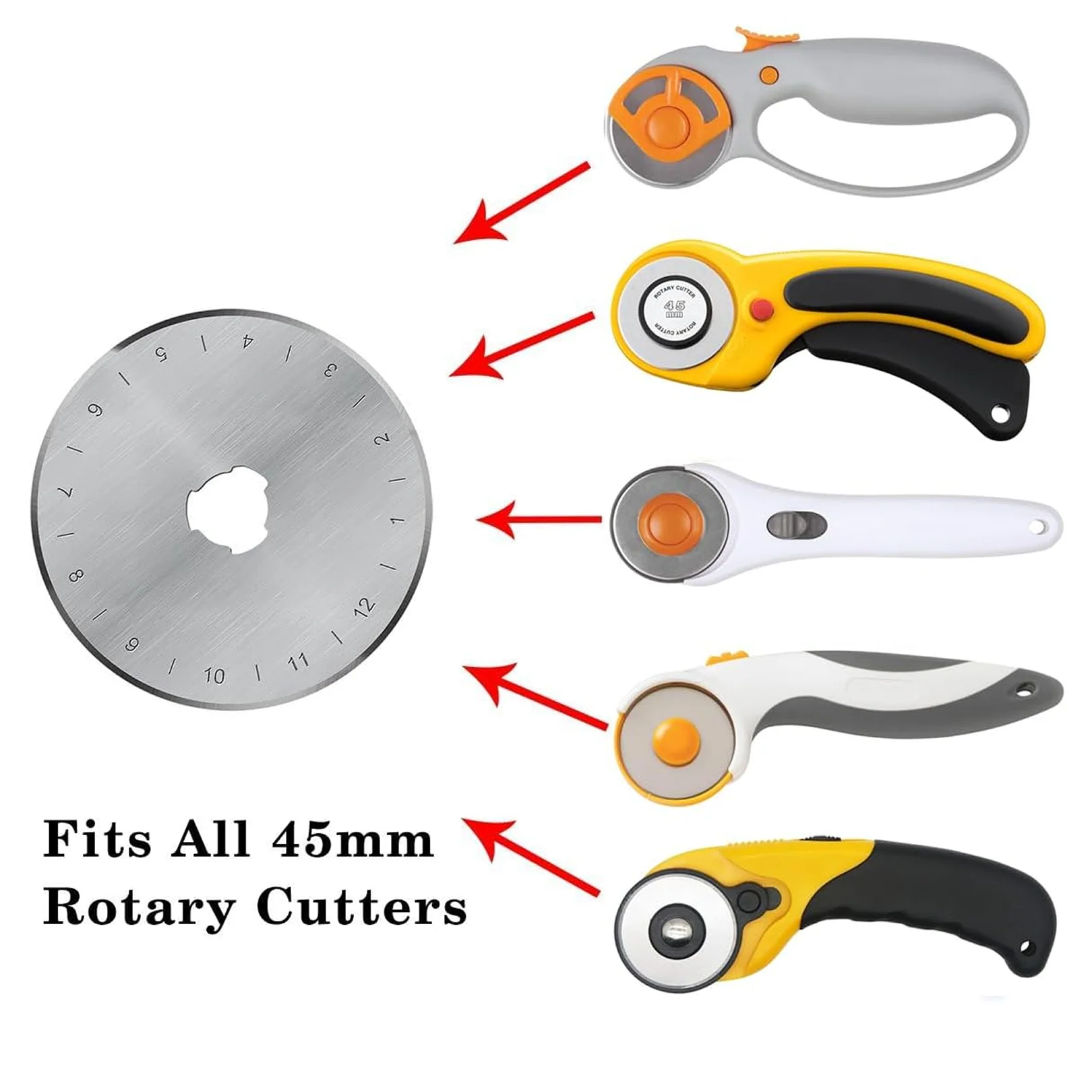 Heavy Duty Rotary Cutter 45mm Blade (1 Pc) - Image 4