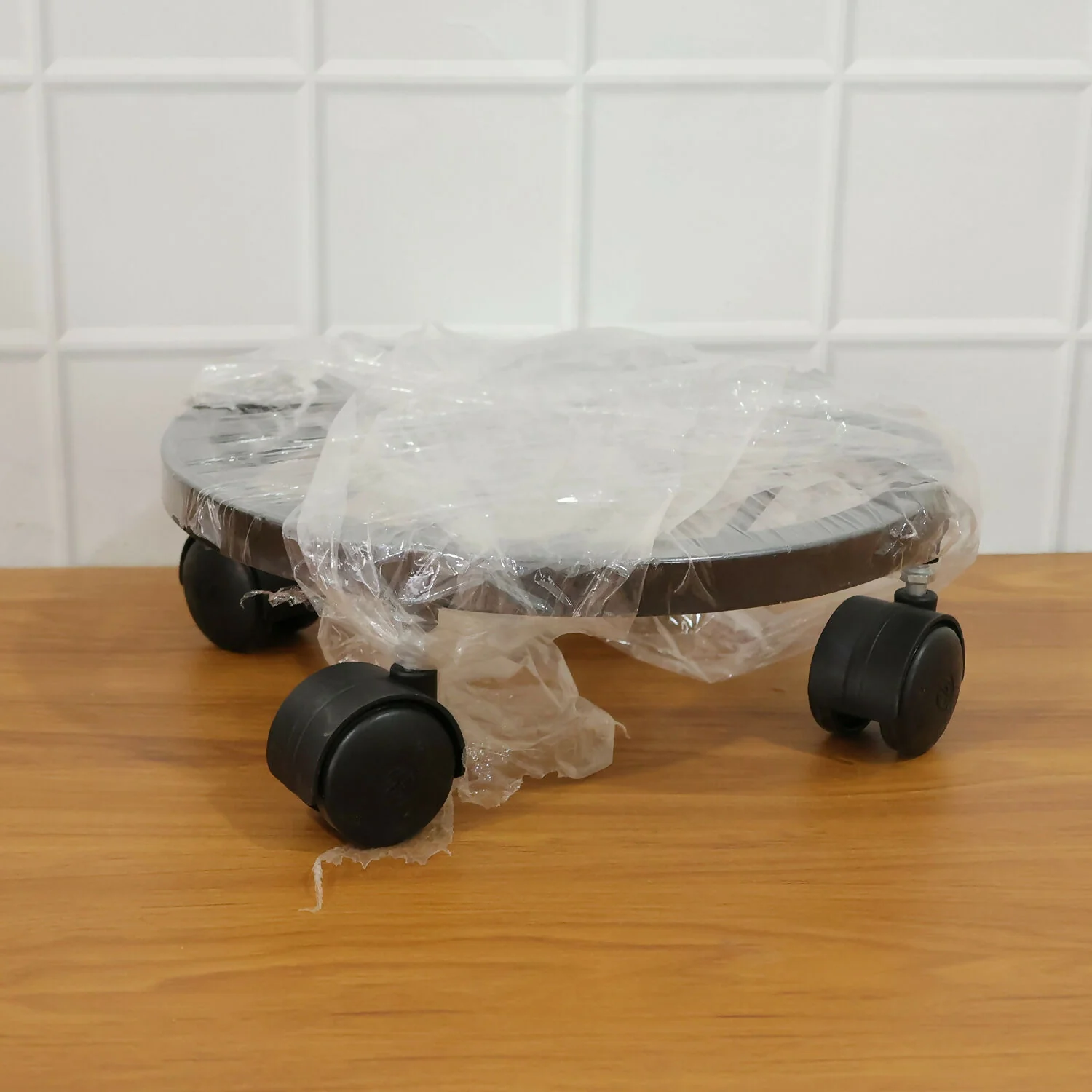 Heavy Duty Round Plant Pot Trolley with Wheels for Easy Movement - Image 7