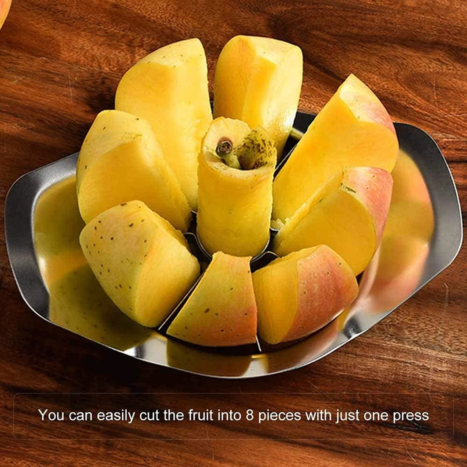 Heavy Duty Stainless Steel Apple Cutter & Slicer (1 Pc) - Image 3
