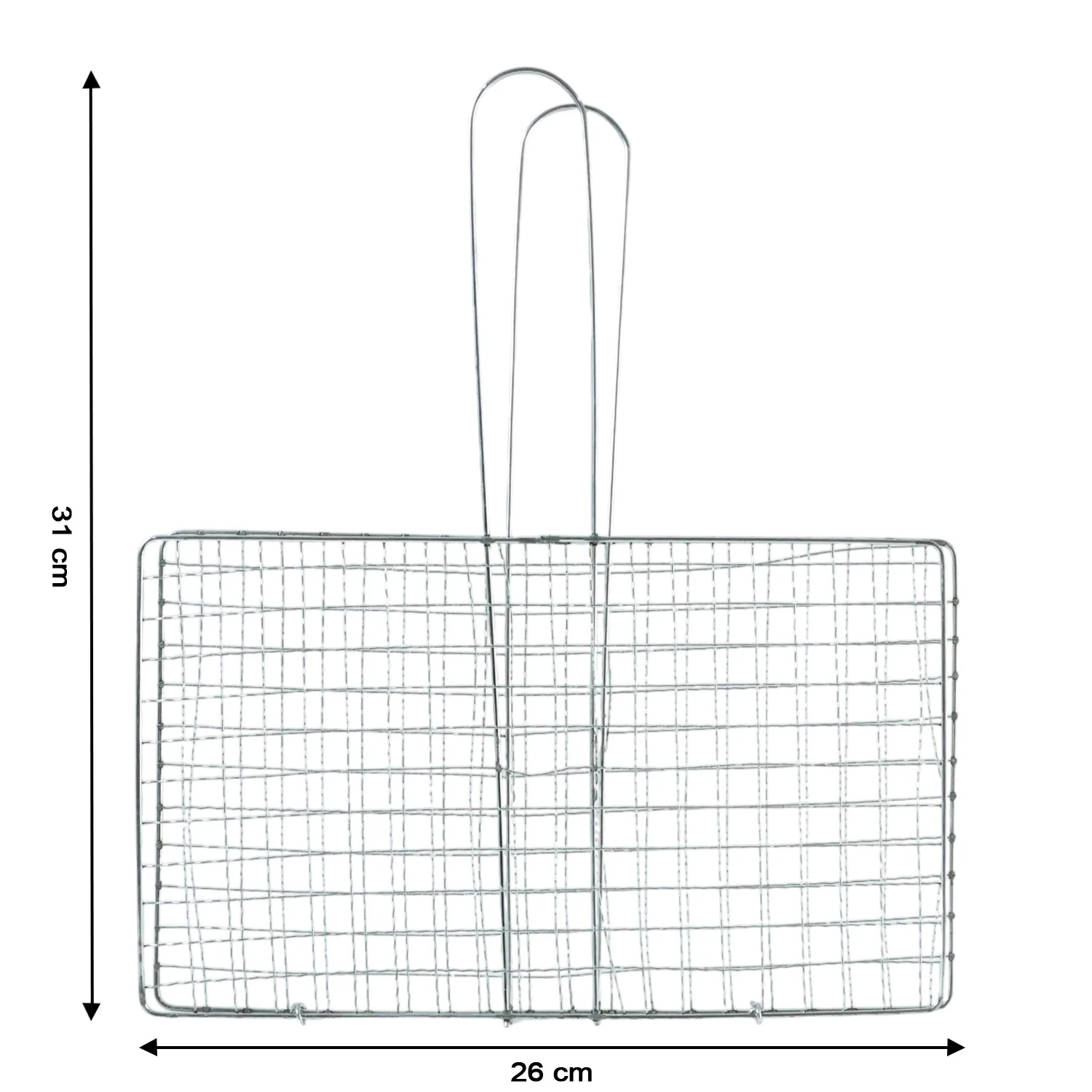 Heavy-Duty Stainless-Steel Barbecue Grill Basket (1 Pc) - Image 6