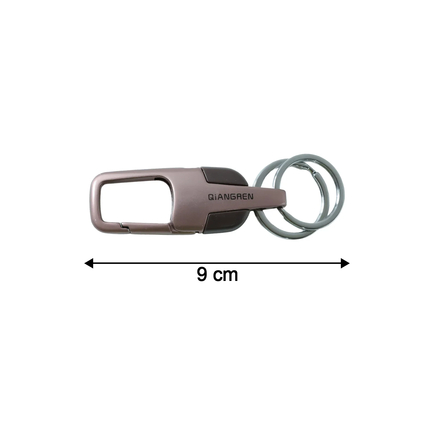 Heavy Duty Stainless Steel Key Holder with Dual Ring Carabiner Clip 1 Pc - Image 6