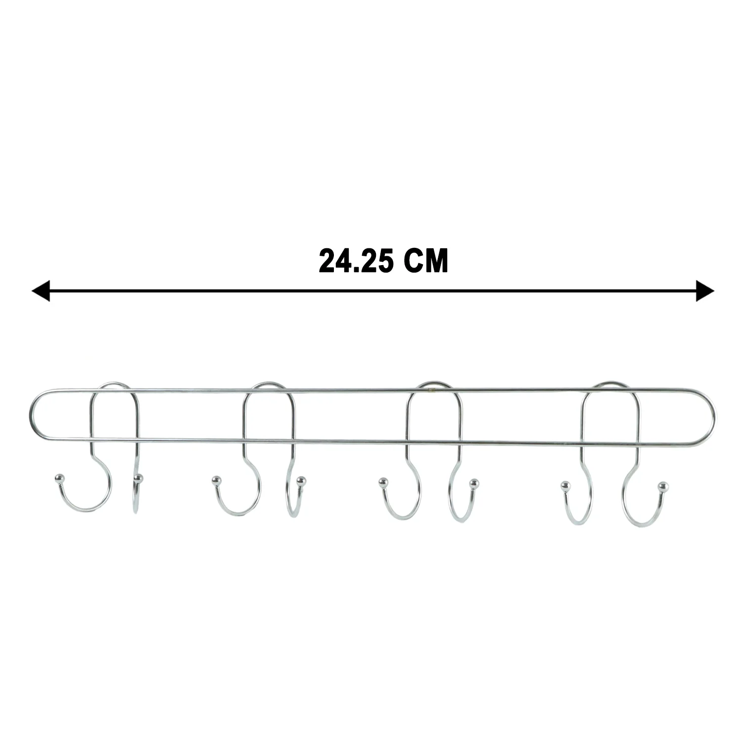 Heavy Duty Stainless Steel Wall Mounted Hook Rack (1 Pc) - Image 6