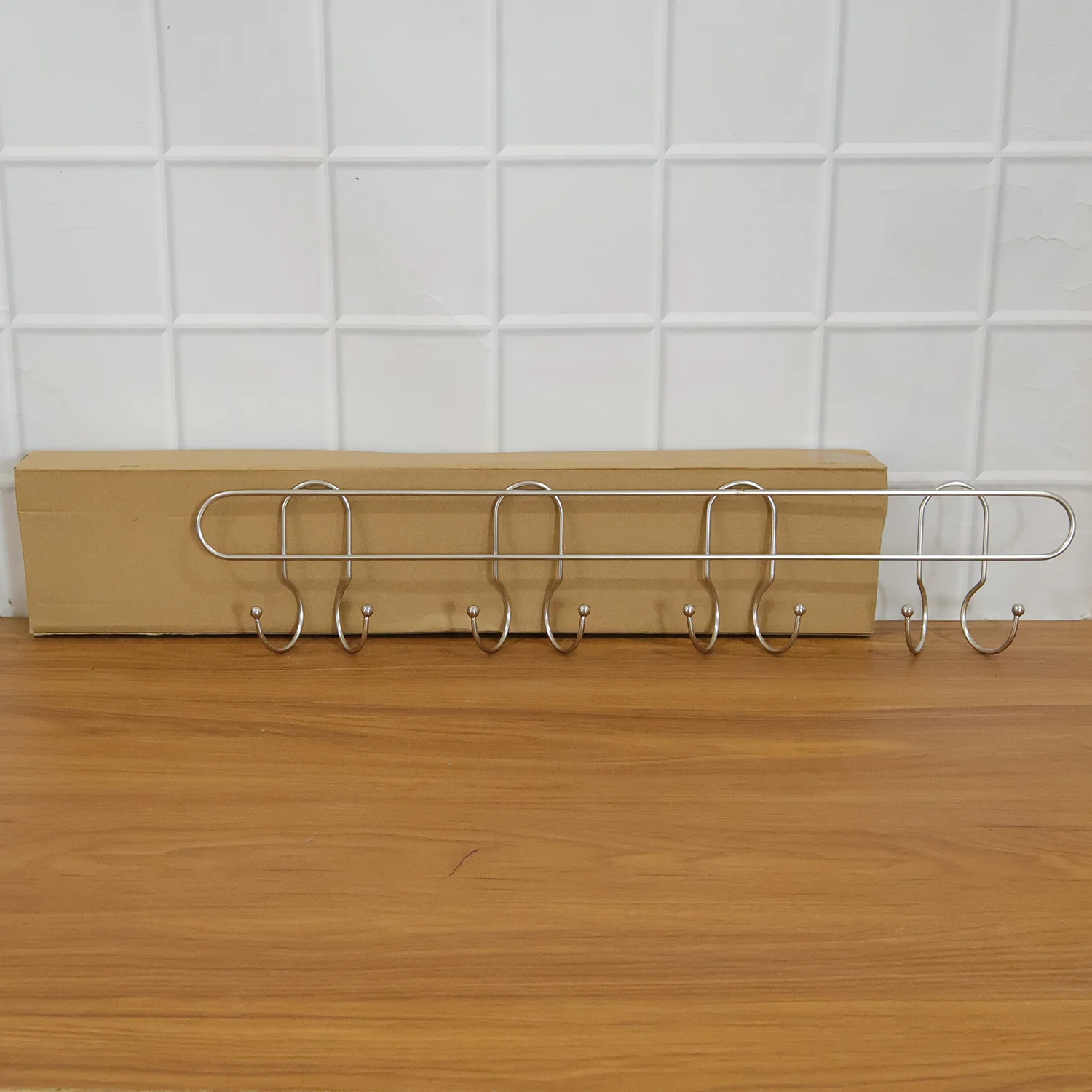 Heavy Duty Stainless Steel Wall Mounted Hook Rack (1 Pc) - Image 8