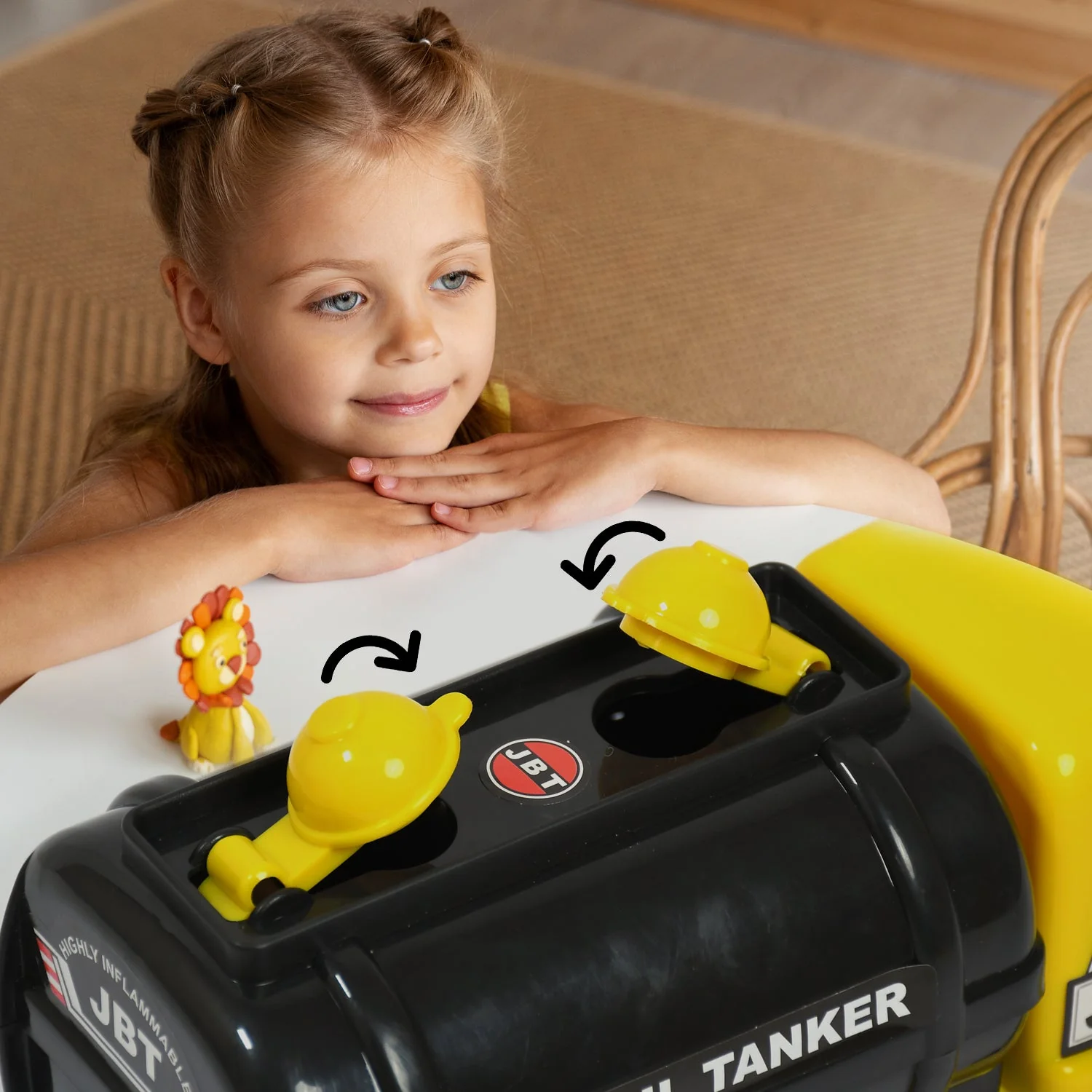 Big Heavy Duty Unbreakable Toy Truck with Sound | Friction Powered Oil-Water Tanker - Image 6