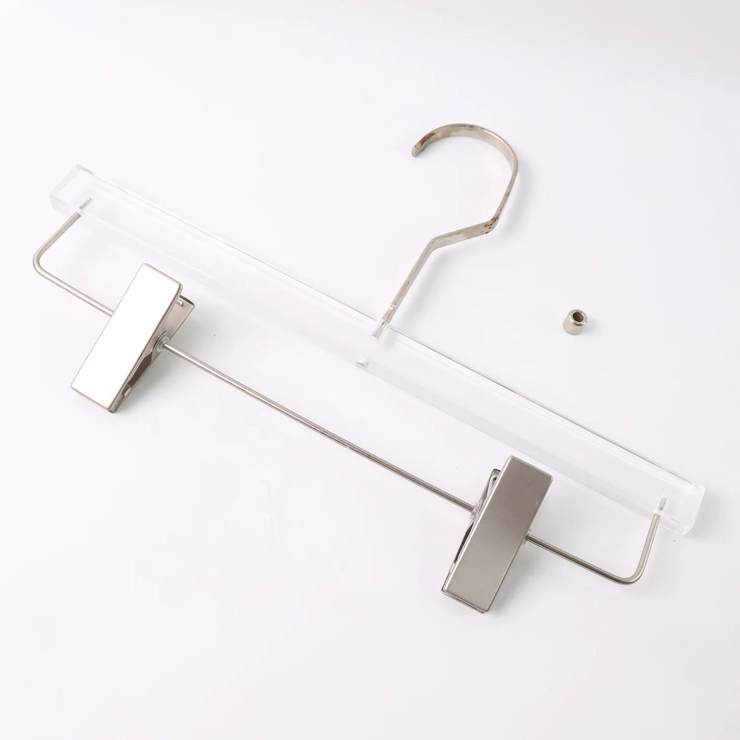Heavy-Duty Transparent Acrylic Hanger With Adjustable Clips - Image 5