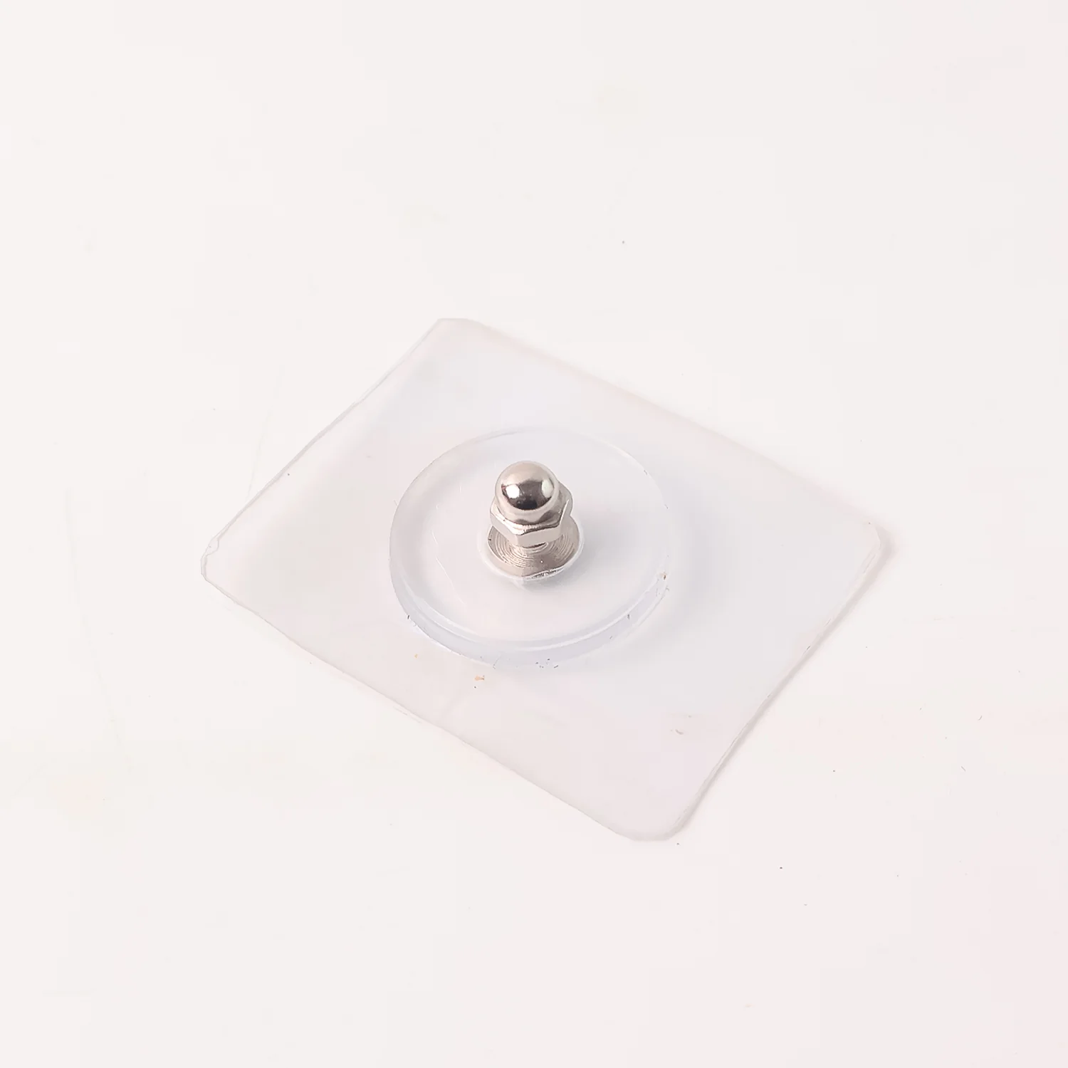 Heavy Duty Transparent Adhesive Wall Hook with Stainless Steel Screw Head (1 Pc) - Image 5