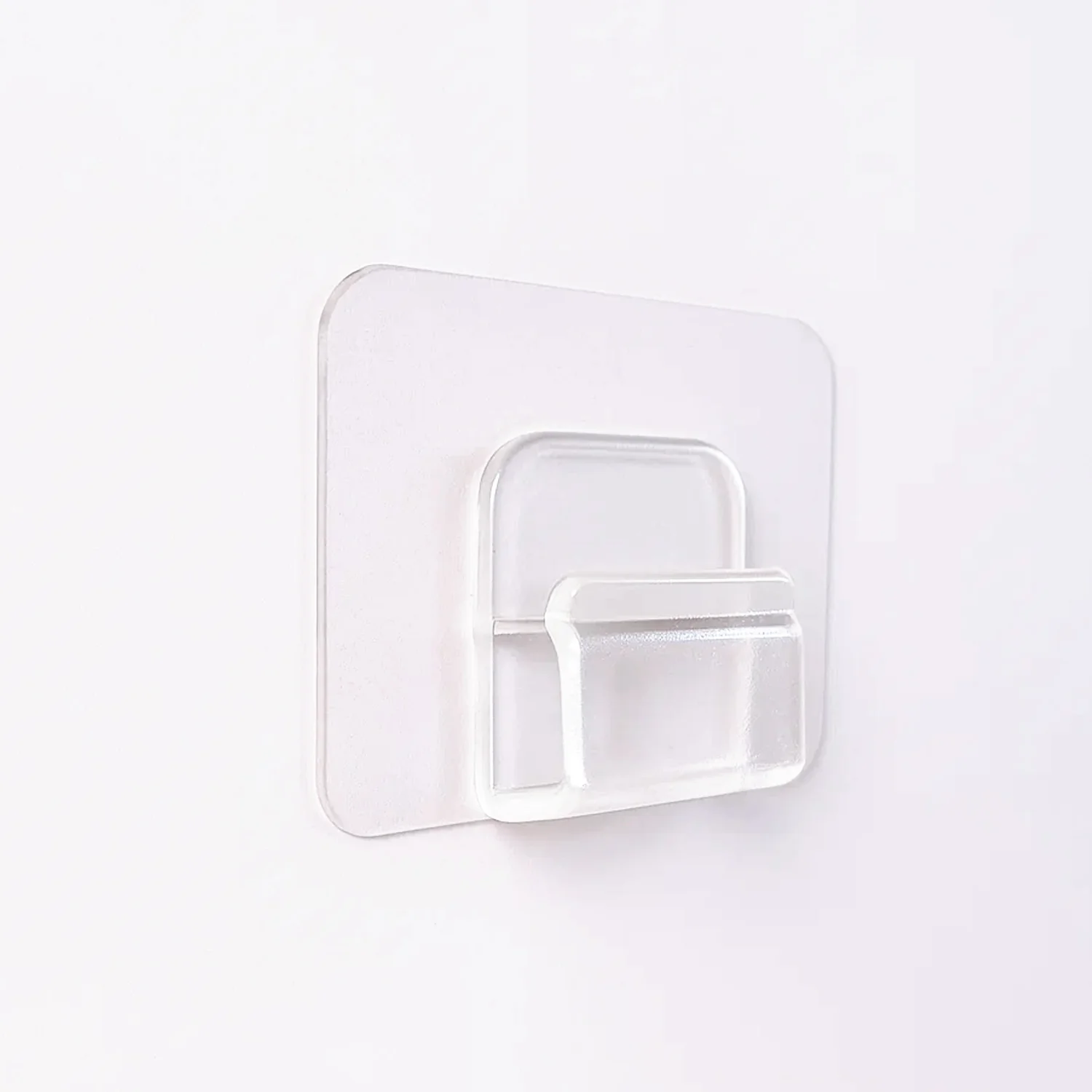 Heavy-Duty Transparent Wall Hook with Seamless Adhesive Backing (1 Pc) - Image 5