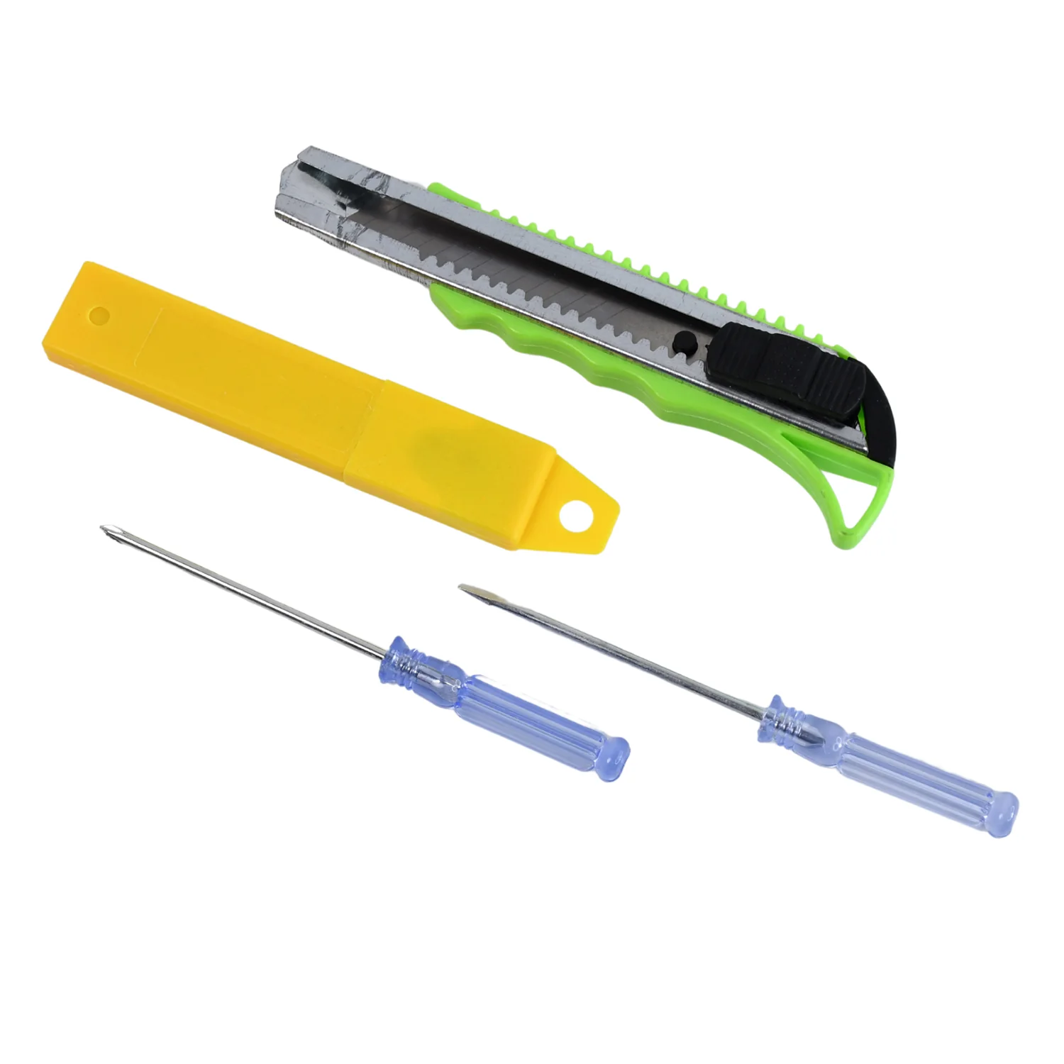 Heavy Duty Working Cutter Knife replacement blade, 2 Screwdriver Hand Tool (4 Pc Set) - Image 5