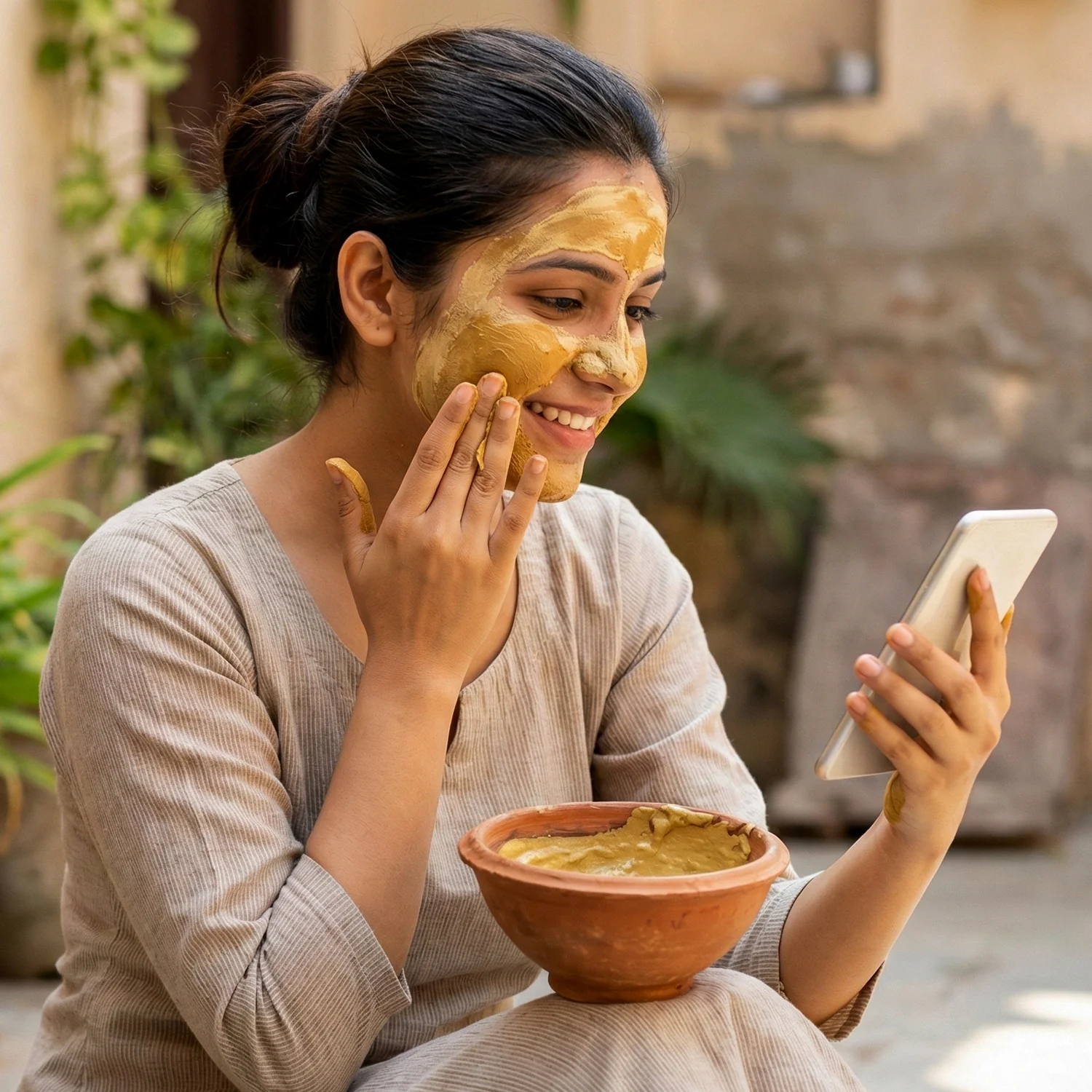 Herbal Multani Mitti & Rose Based Face Pack – 80 gm - Image 3