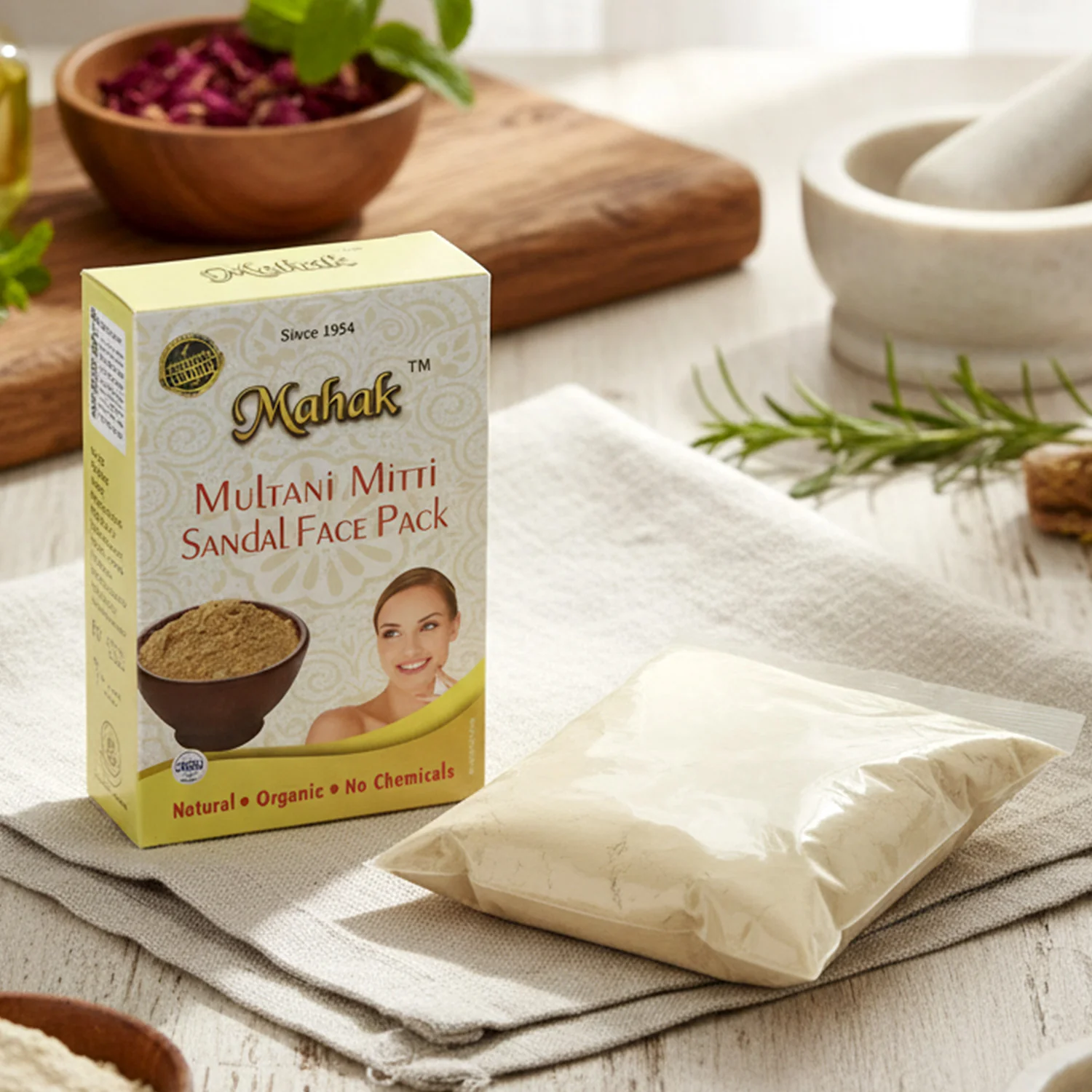 Herbal Multani Mitti and Sandal Face Pack – 80 gm - Image 6