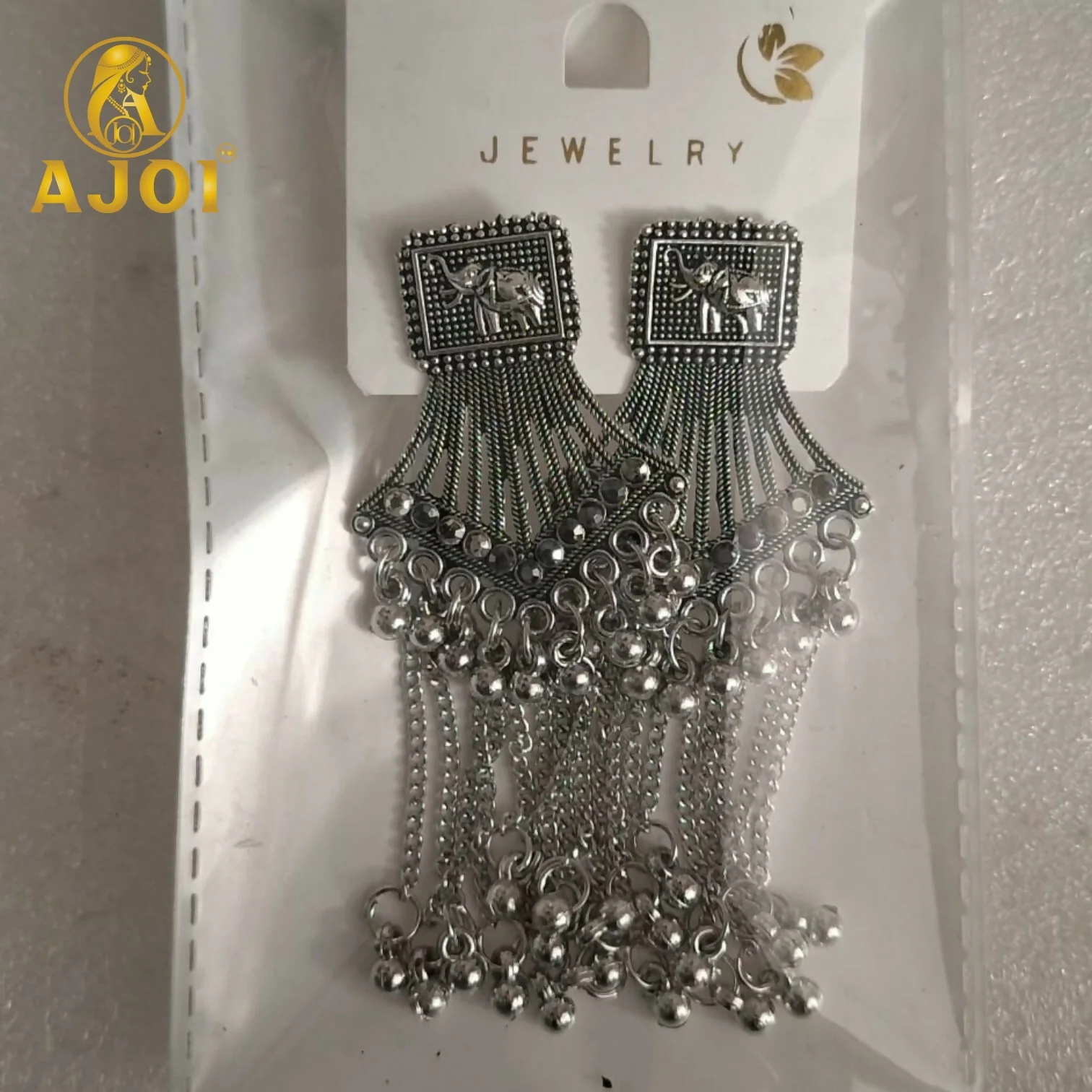 Heritage Silver Elephant Earrings - Image 4