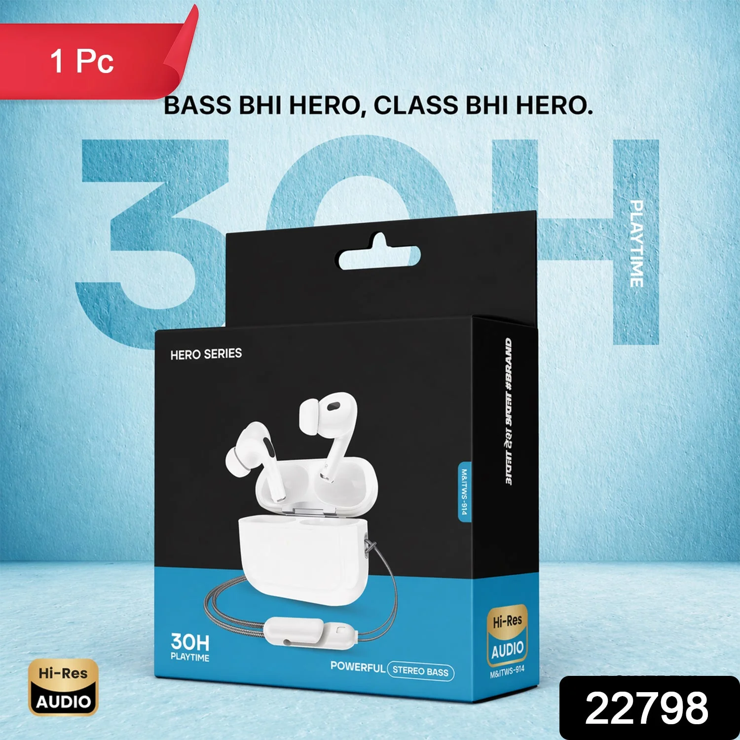 Hero Series Wireless Bluetooth Earbuds (1 Pc) - Image 2