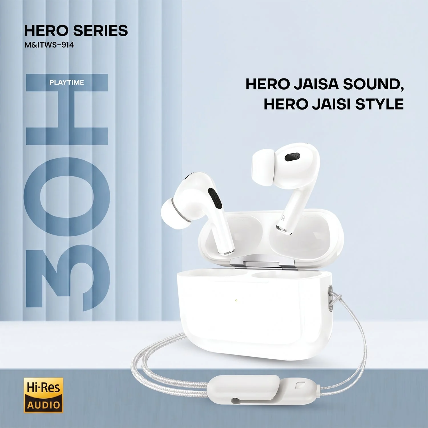 Hero Series Wireless Bluetooth Earbuds (1 Pc) - Image 6