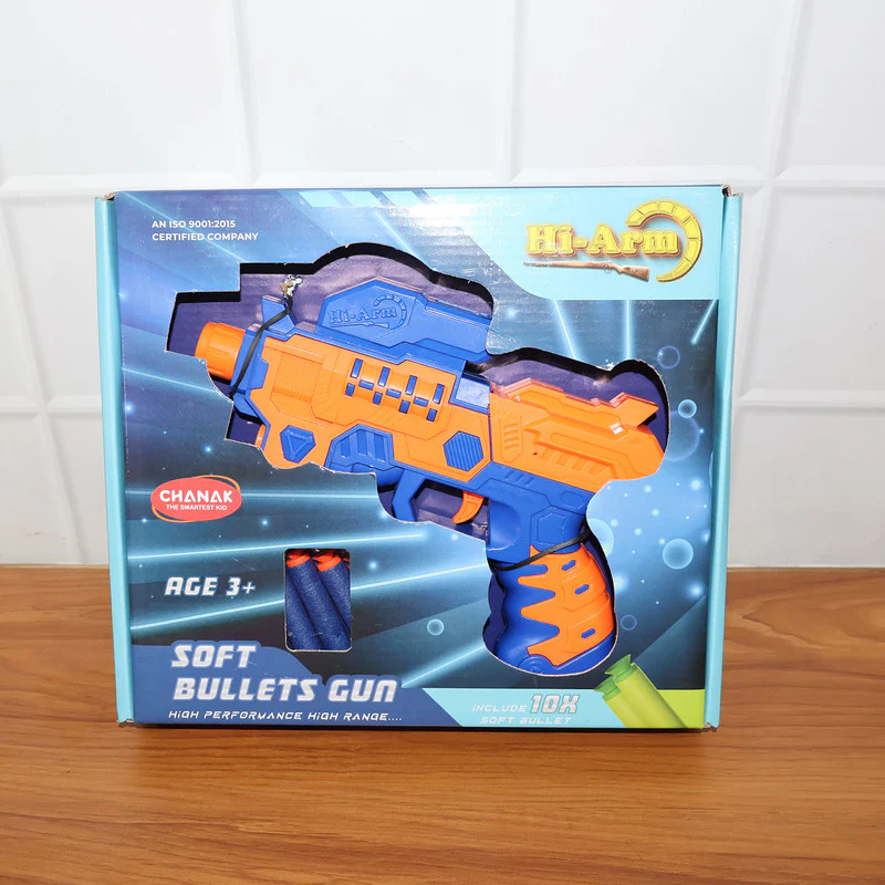 Hi-Arm Soft Bullet Gun with 10 Soft Bullets – High-Performance Toy Blaster for Kids - Image 7