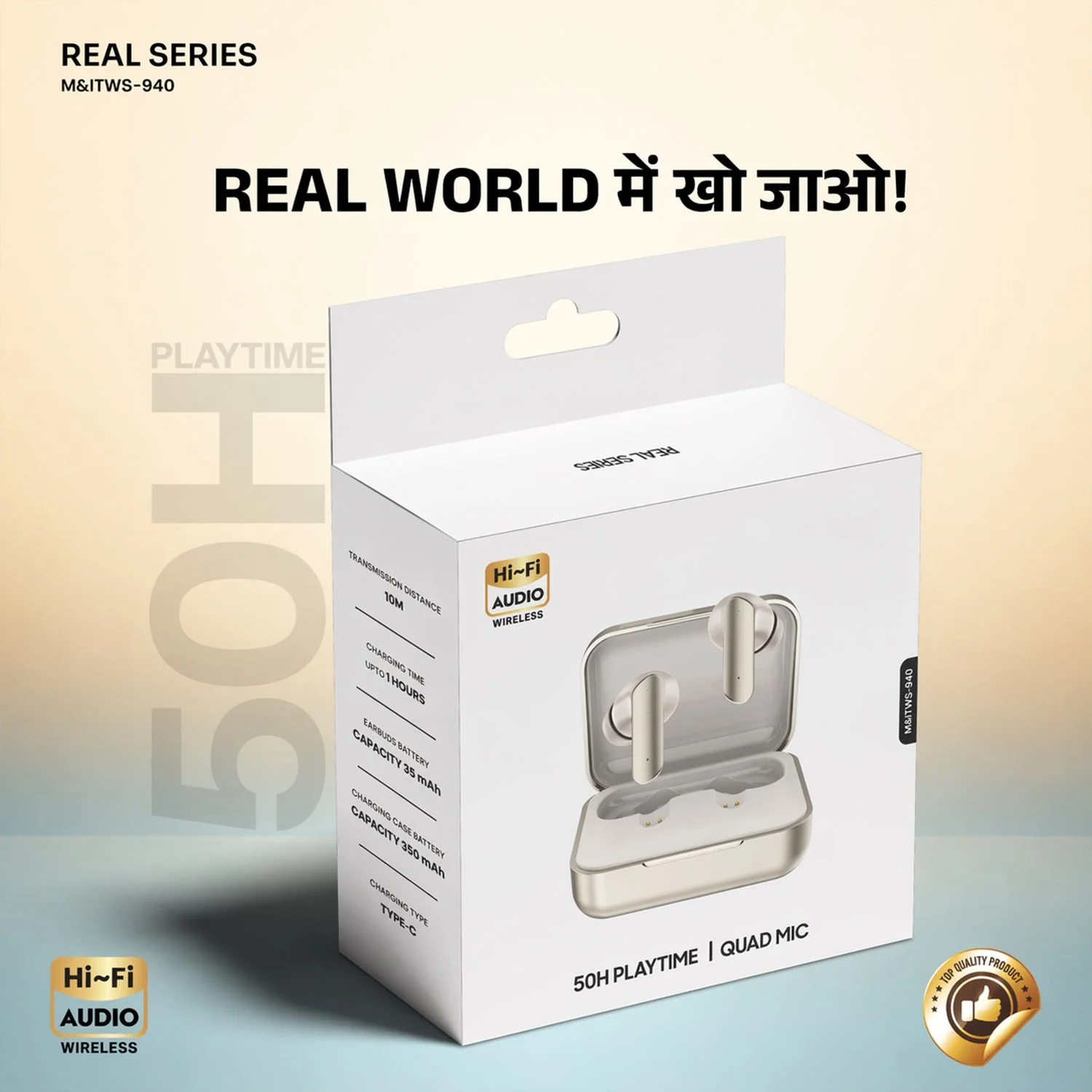 Hi-Fi Audio Wireless Bluetooth Earbuds (1 Pc) - Image 3
