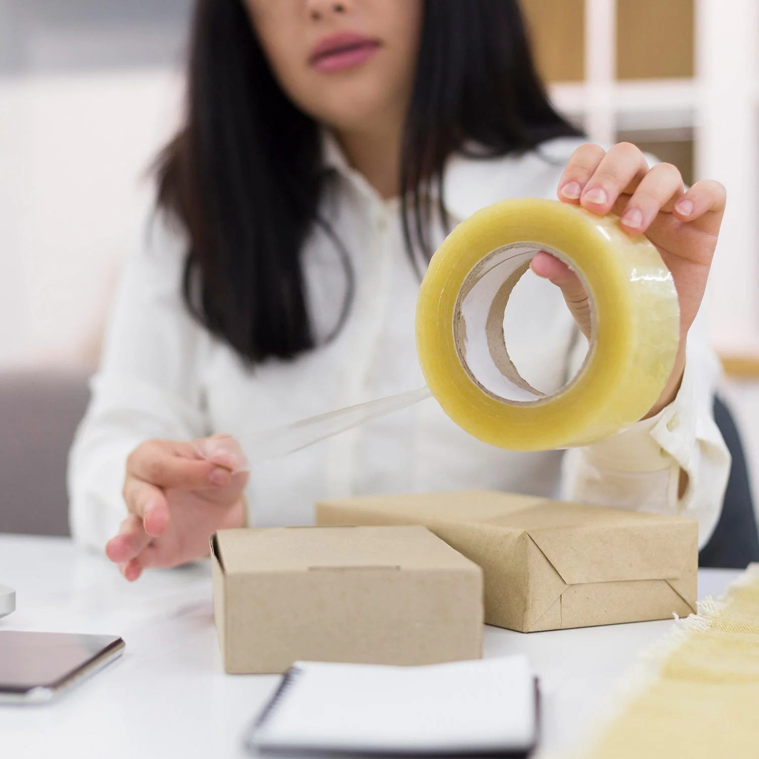 HIGH ADHESIVE TRANSPARENT TAPE FOR HOME PACKAGING. (65 meter) - Image 4