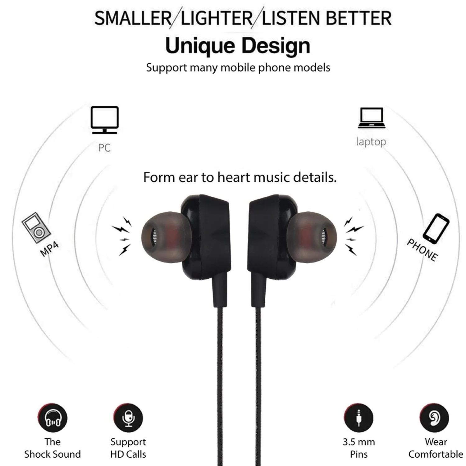 High Bass Stereo Sound Wired In Ear Earphones (1 Pc) - Image 6