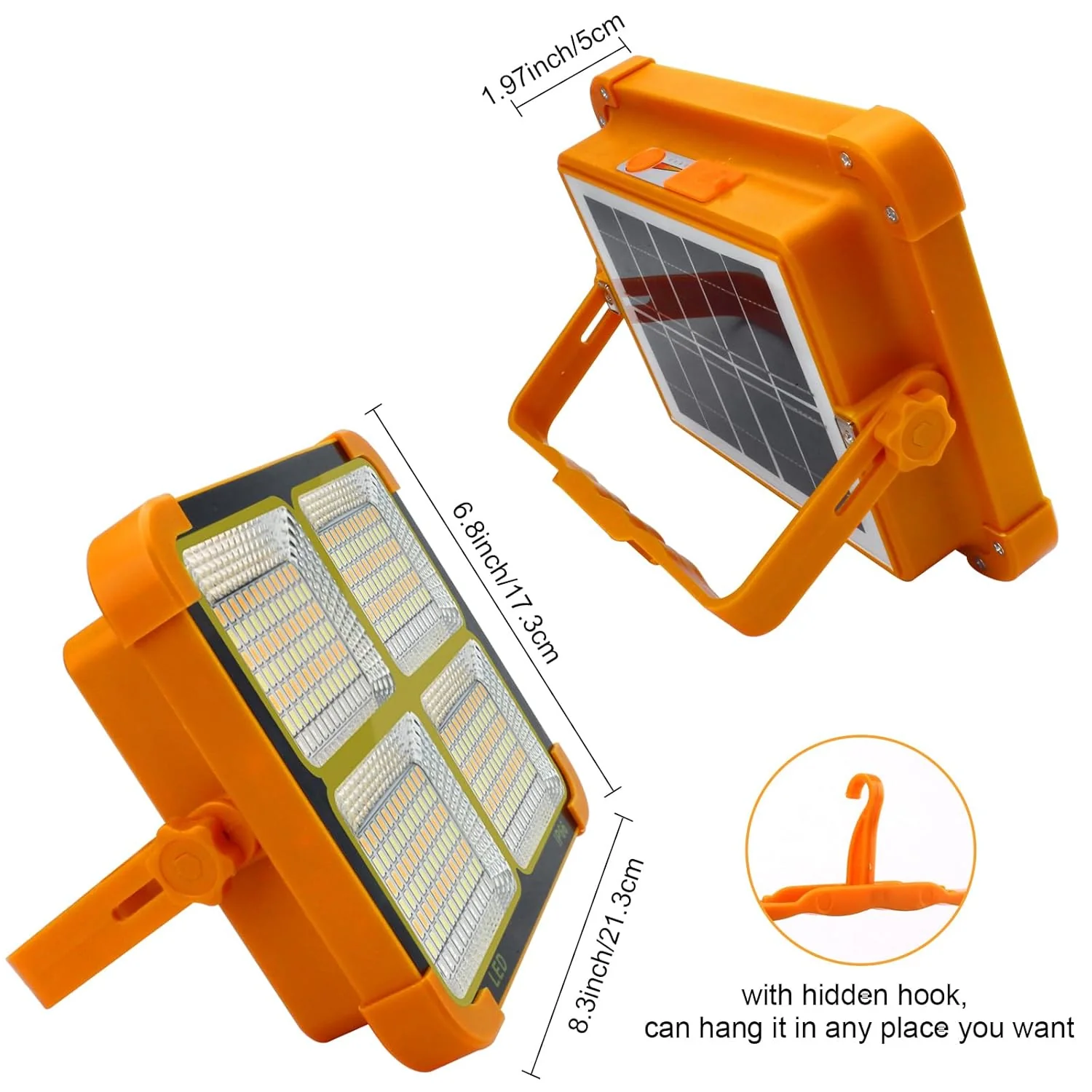 High-Brightness Solar LED Flood Light with Power Bank (1 Pc) - Image 7