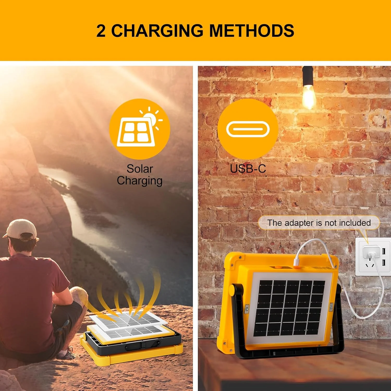 High-Brightness Solar LED Flood Light with Power Bank (1 Pc) - Image 9