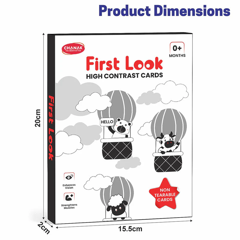 High-Contrast Flash Cards & Dual-Sided Flip Book for Newborns - Image 5