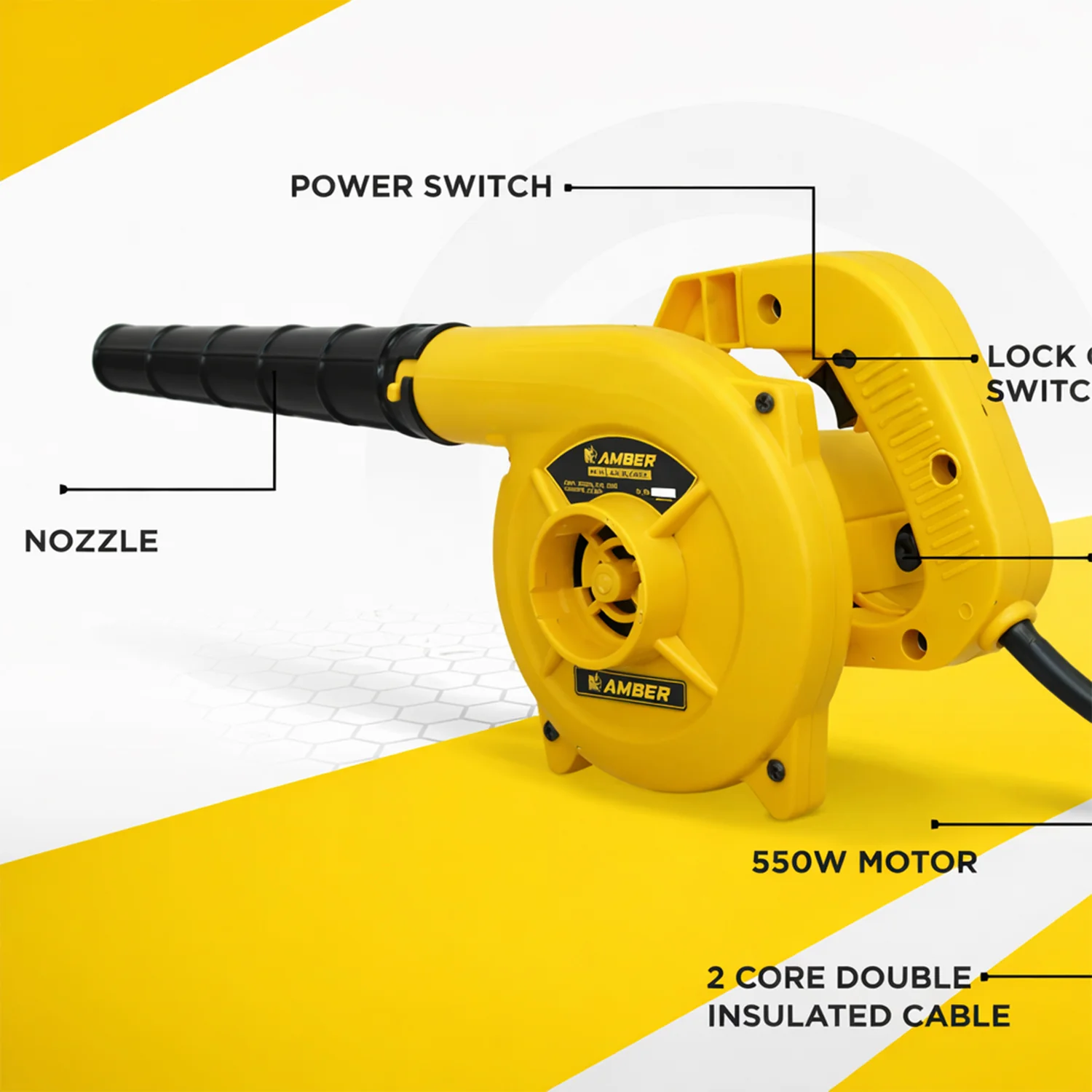 Amber High Power Electric Dust Cleaning Air Blower (1 Pc, 550W) - Image 7